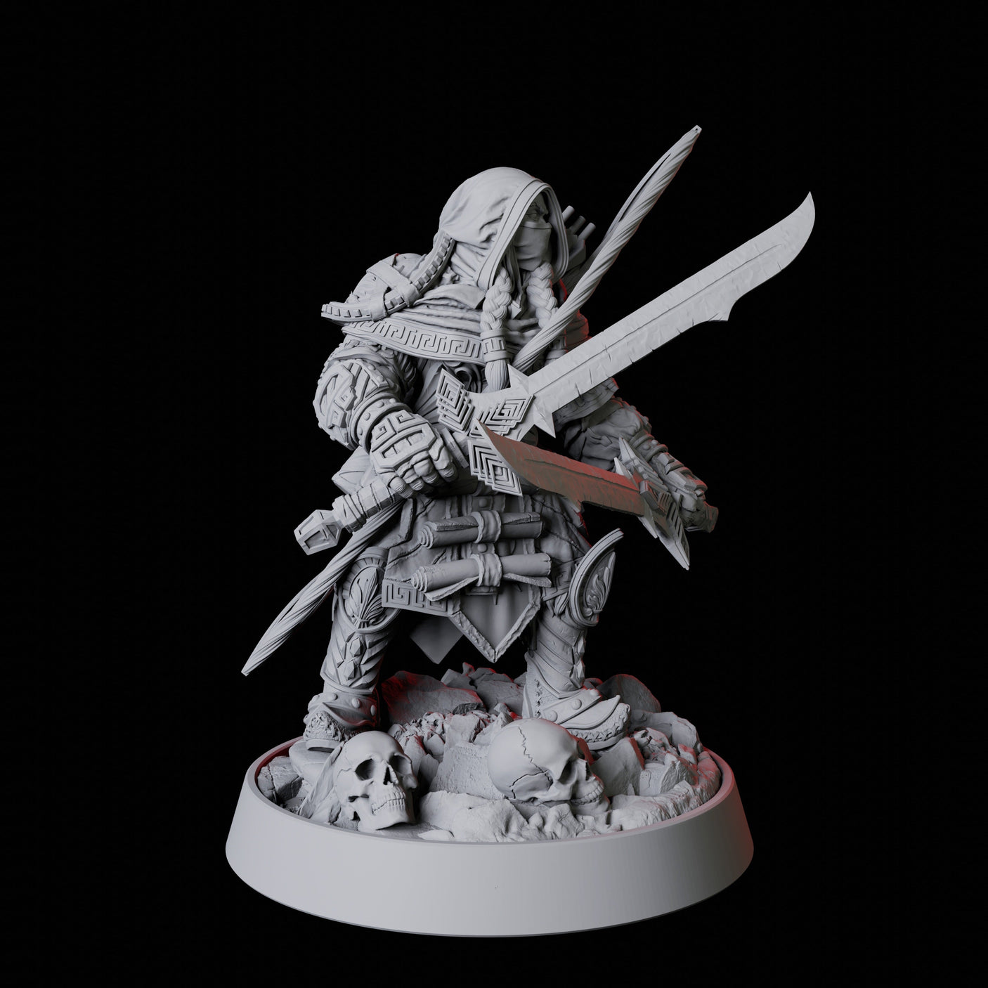 Shadow Assassin Miniature for Dungeons and Dragons, Pathfinder or other TTRPGs