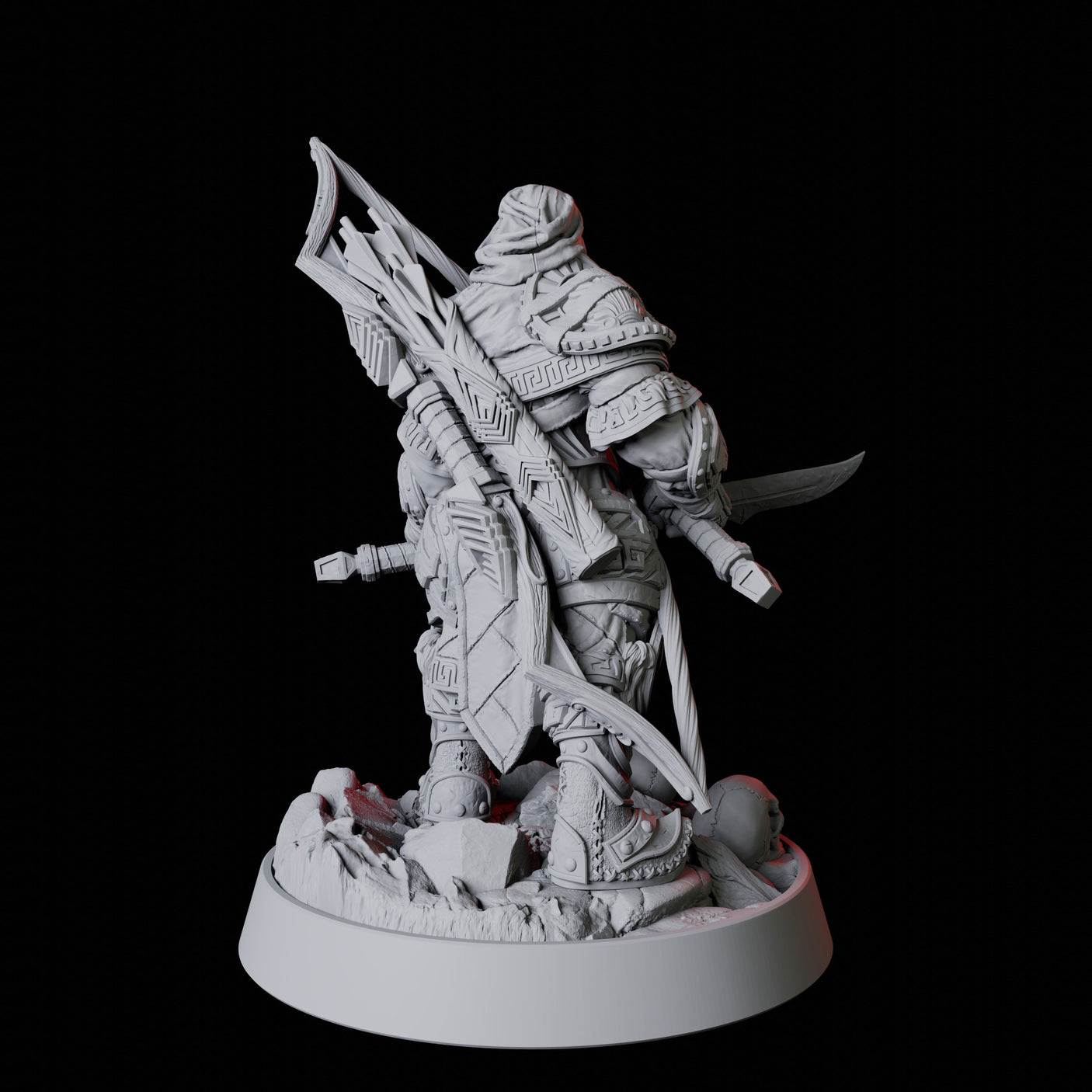 Shadow Assassin Miniature for Dungeons and Dragons, Pathfinder or other TTRPGs