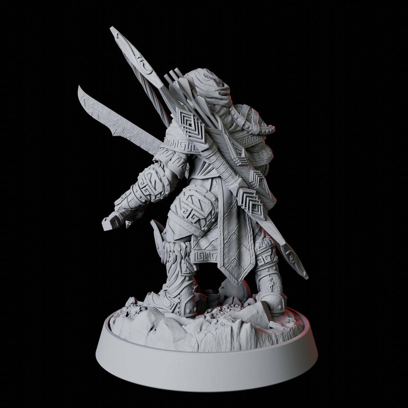 Shadow Assassin Miniature for Dungeons and Dragons, Pathfinder or other TTRPGs