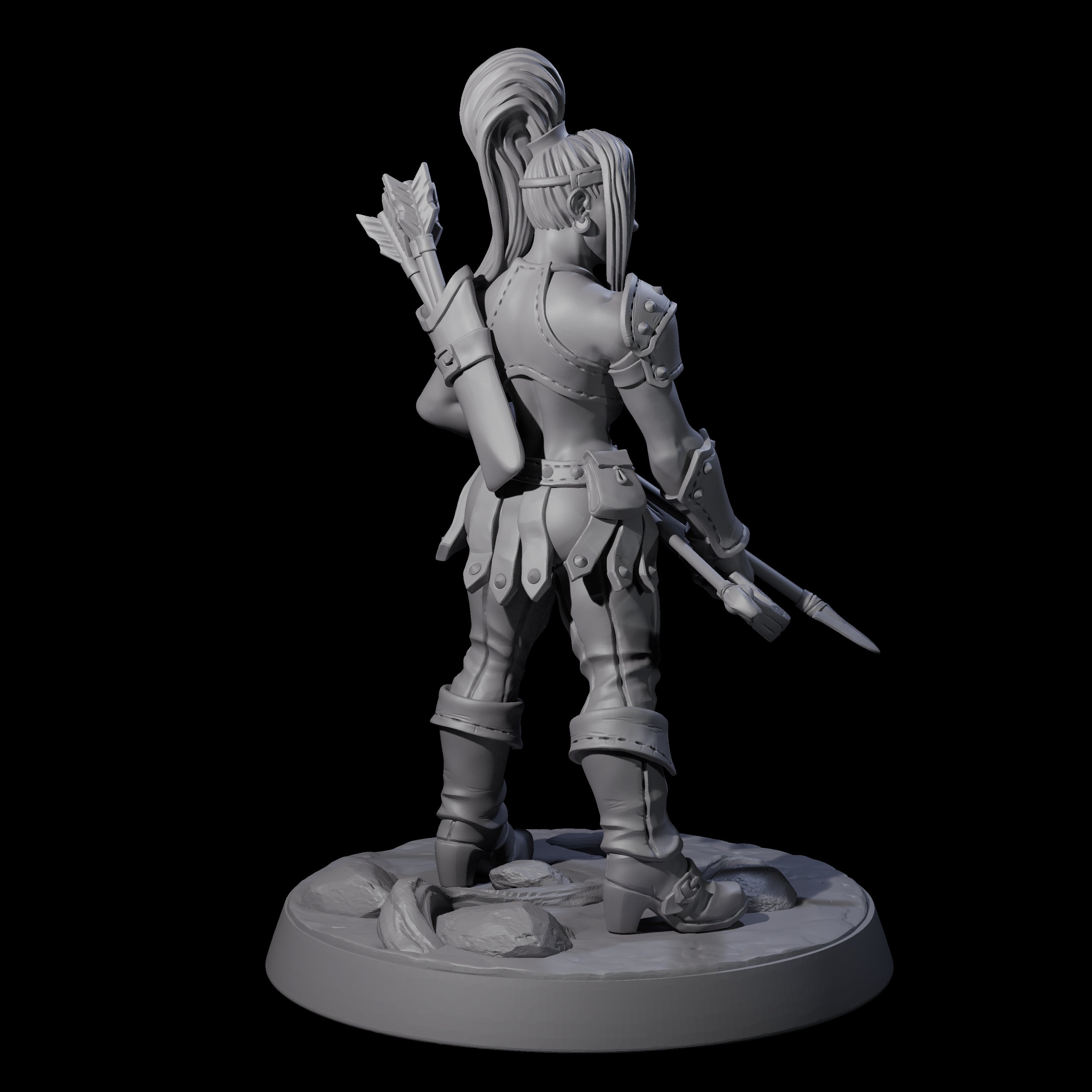 Shadowy Assassin Sister A Miniature for Dungeons and Dragons, Pathfinder or other TTRPGs