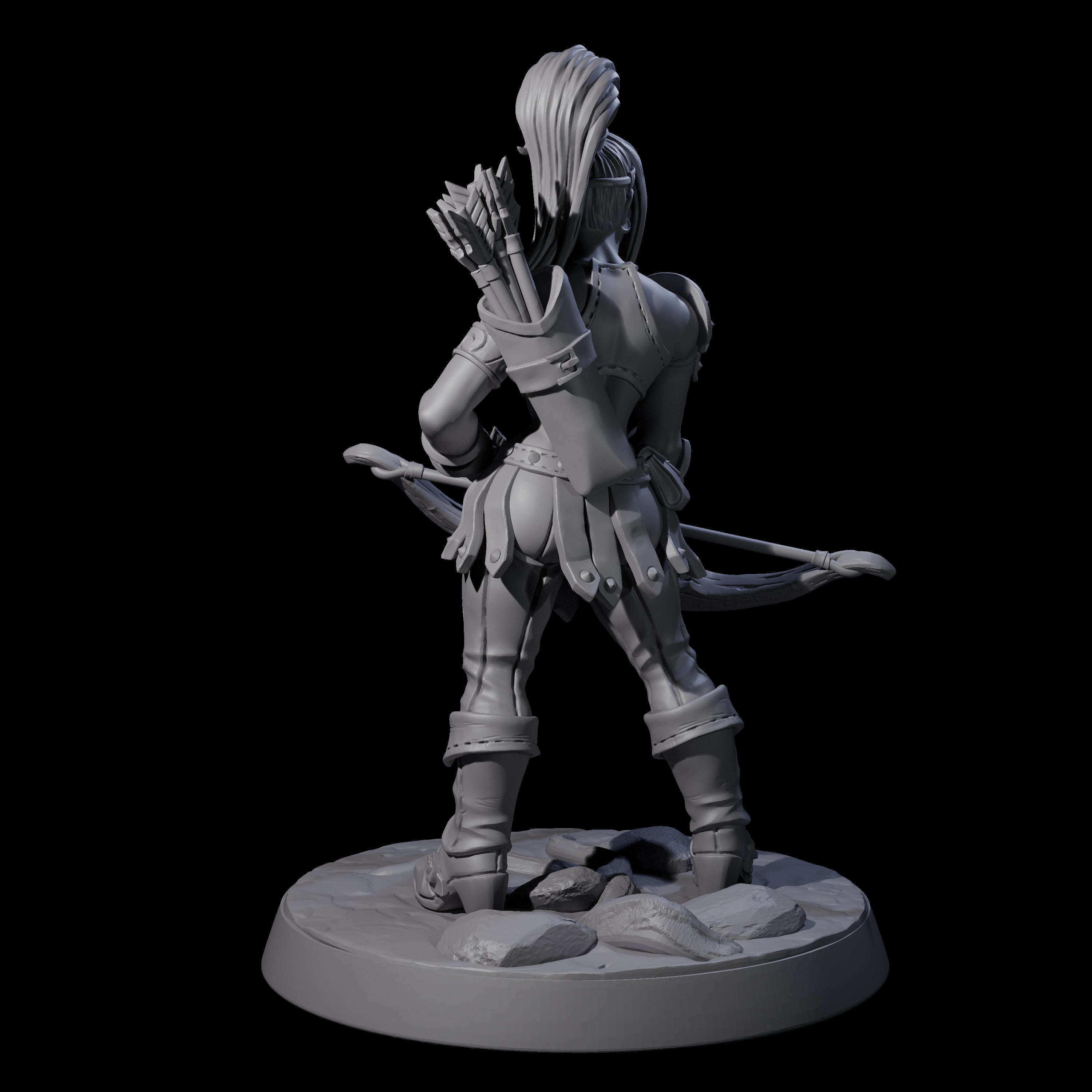 Shadowy Assassin Sister A Miniature for Dungeons and Dragons, Pathfinder or other TTRPGs