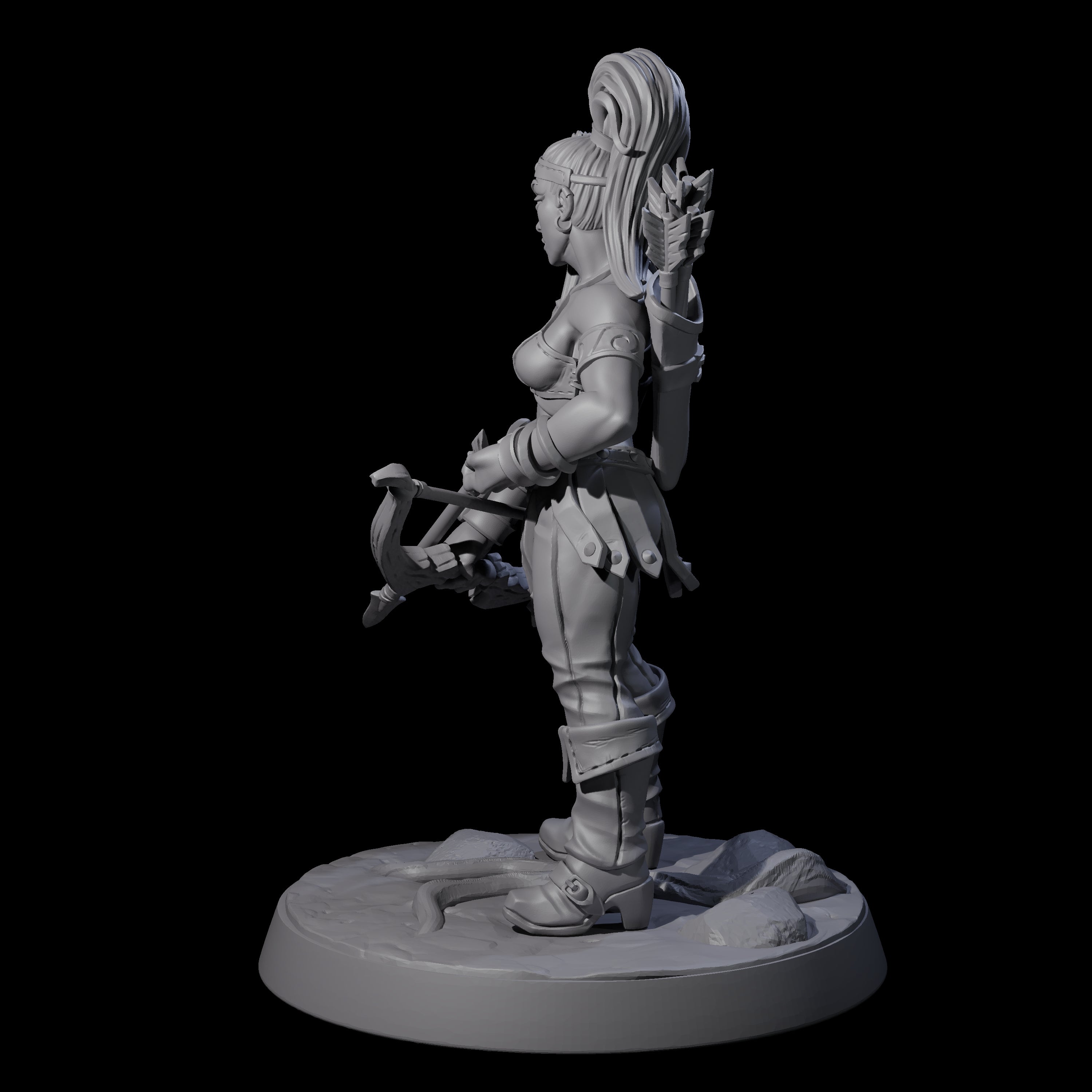 Shadowy Assassin Sister A Miniature for Dungeons and Dragons, Pathfinder or other TTRPGs
