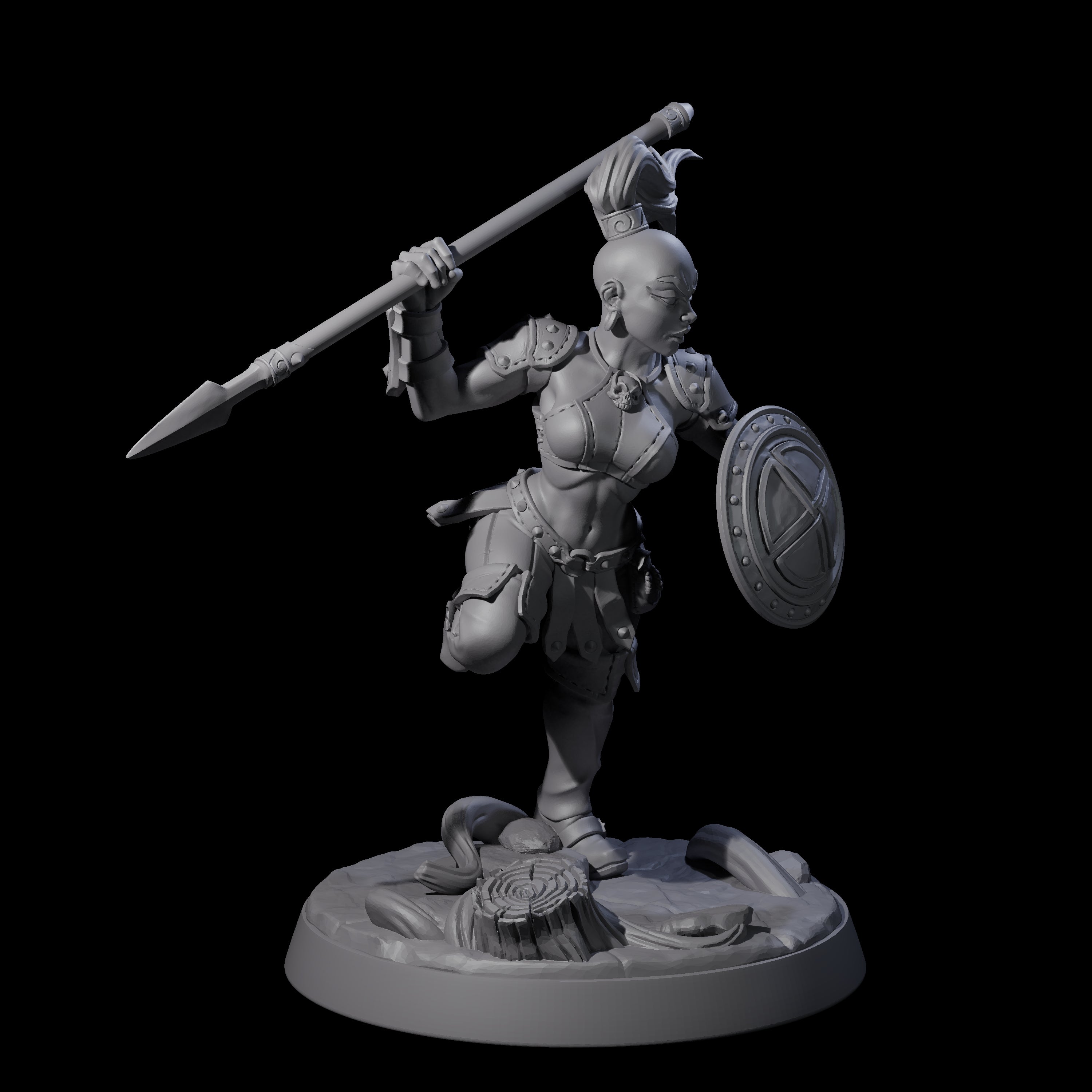 Shadowy Assassin Sister C Miniature for Dungeons and Dragons, Pathfinder or other TTRPGs