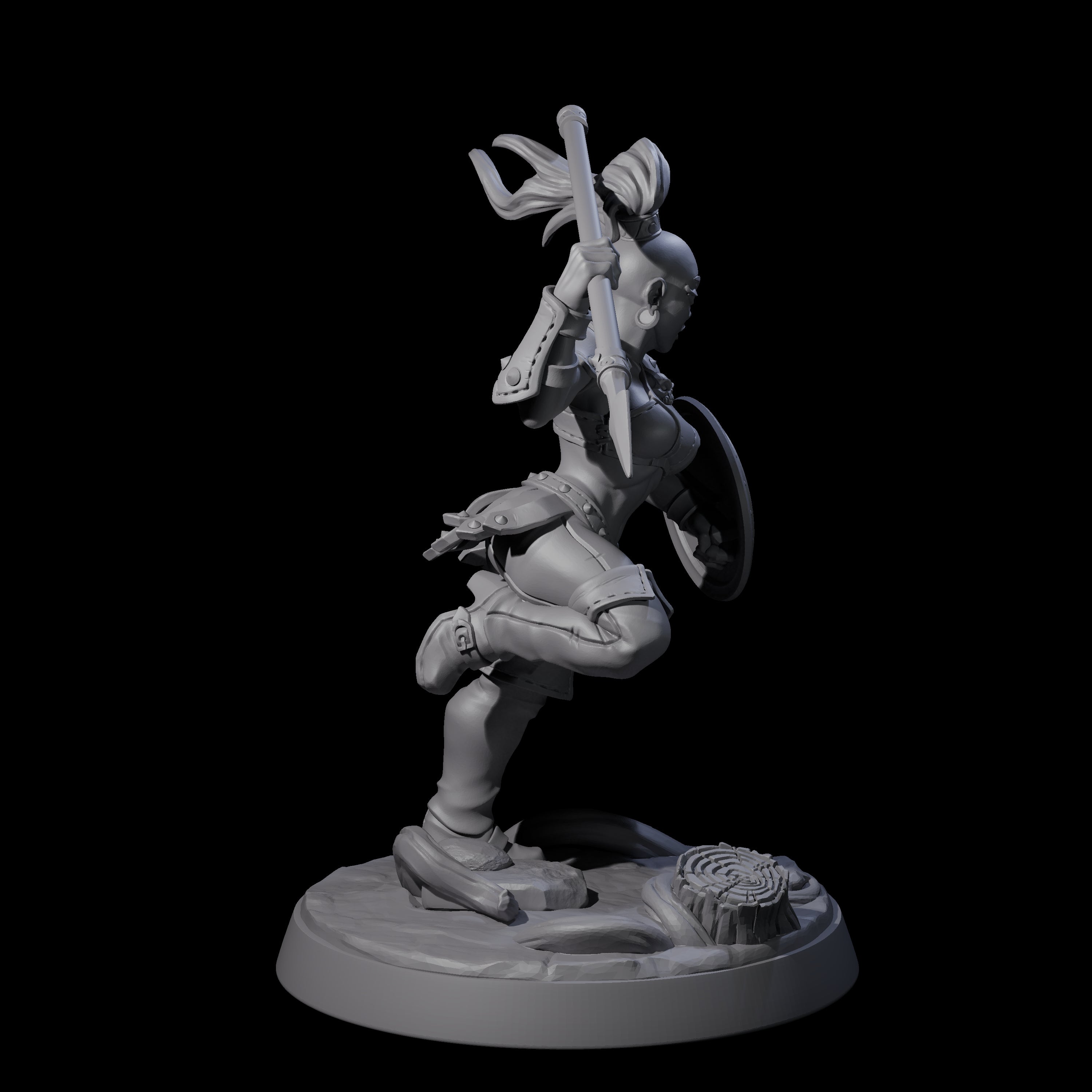 Shadowy Assassin Sister C Miniature for Dungeons and Dragons, Pathfinder or other TTRPGs