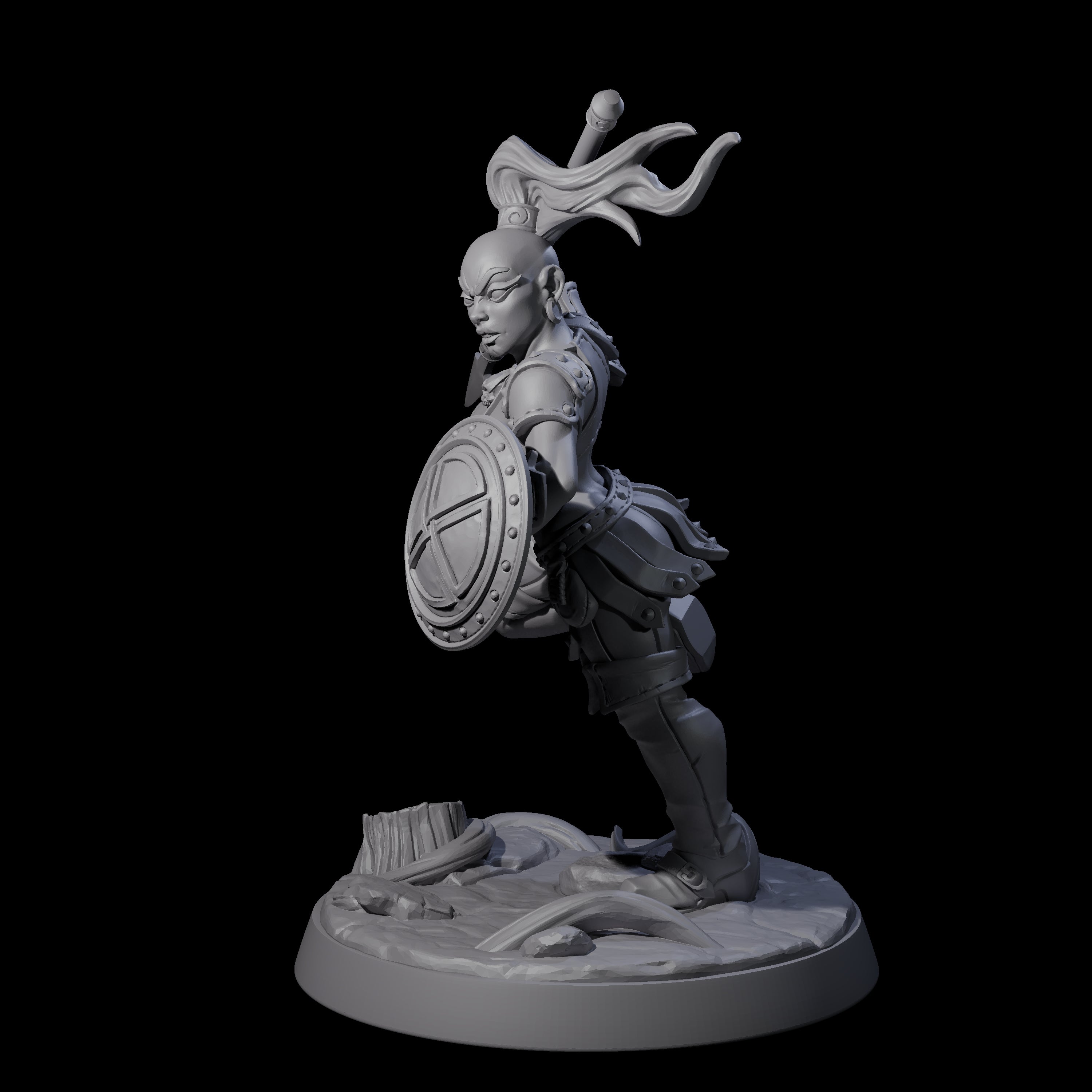 Shadowy Assassin Sister C Miniature for Dungeons and Dragons, Pathfinder or other TTRPGs