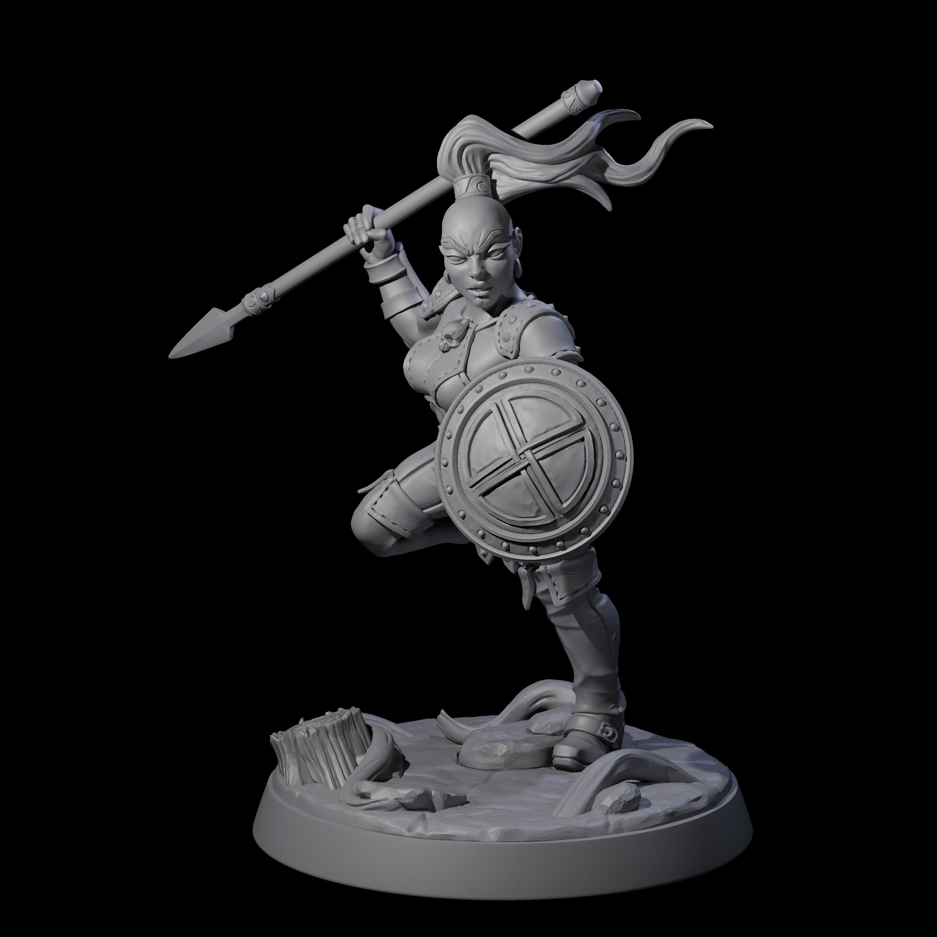 Shadowy Assassin Sister C Miniature for Dungeons and Dragons, Pathfinder or other TTRPGs