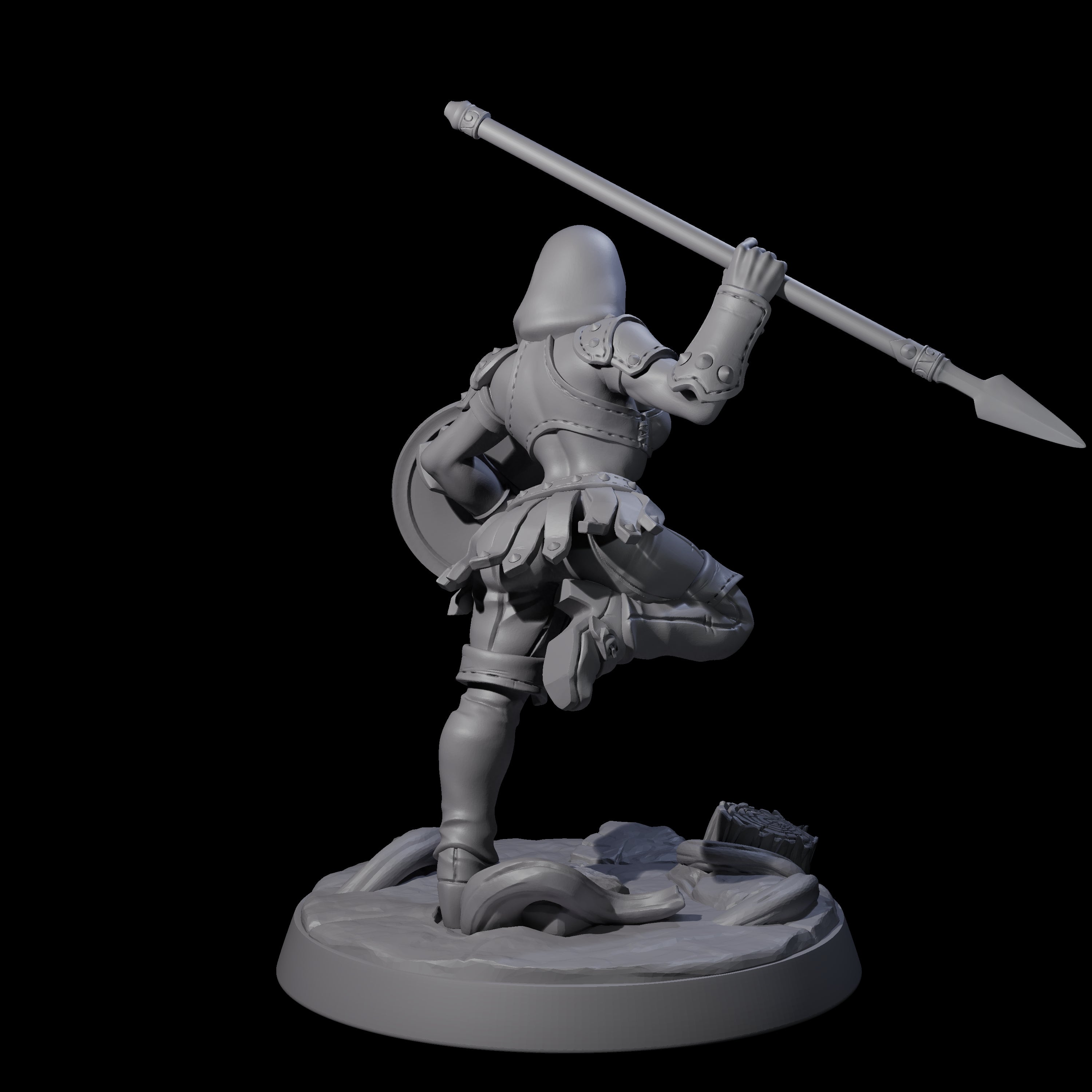 Shadowy Assassin Sister C Miniature for Dungeons and Dragons, Pathfinder or other TTRPGs