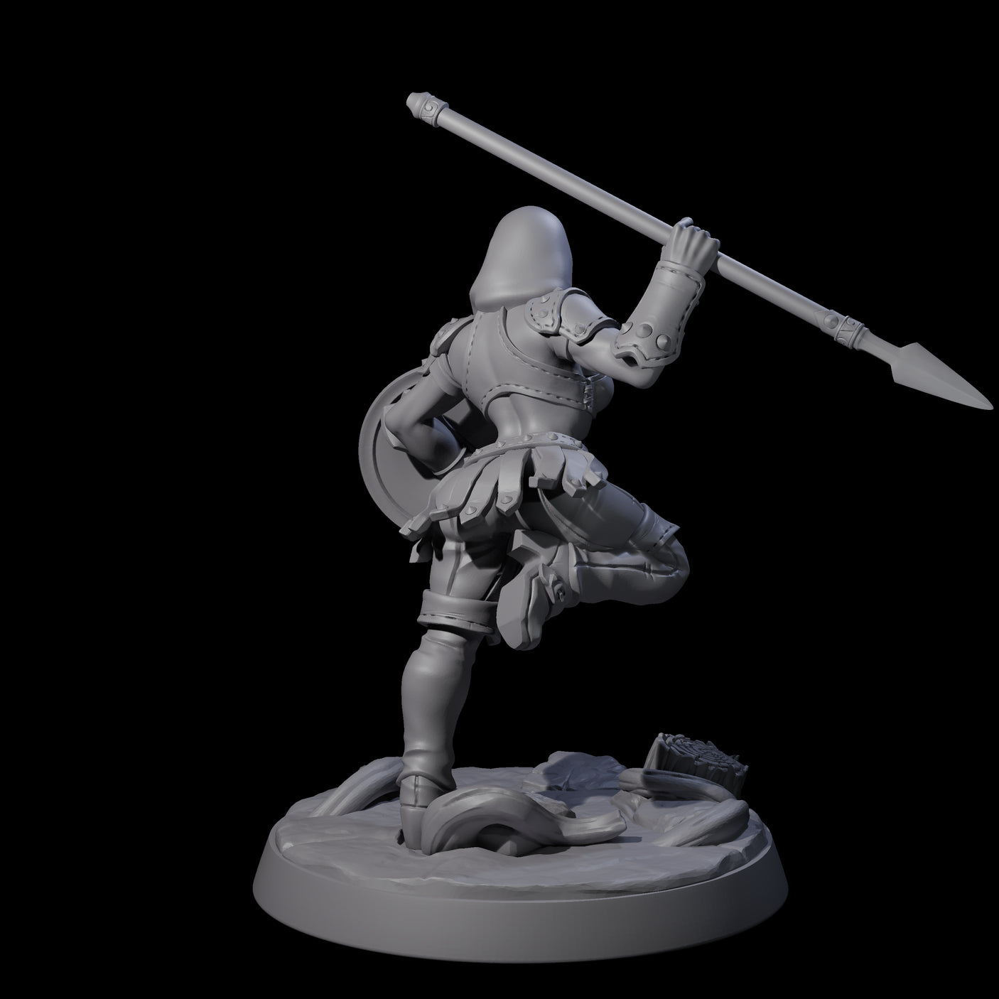 Shadowy Assassin Sister C Miniature for Dungeons and Dragons, Pathfinder or other TTRPGs