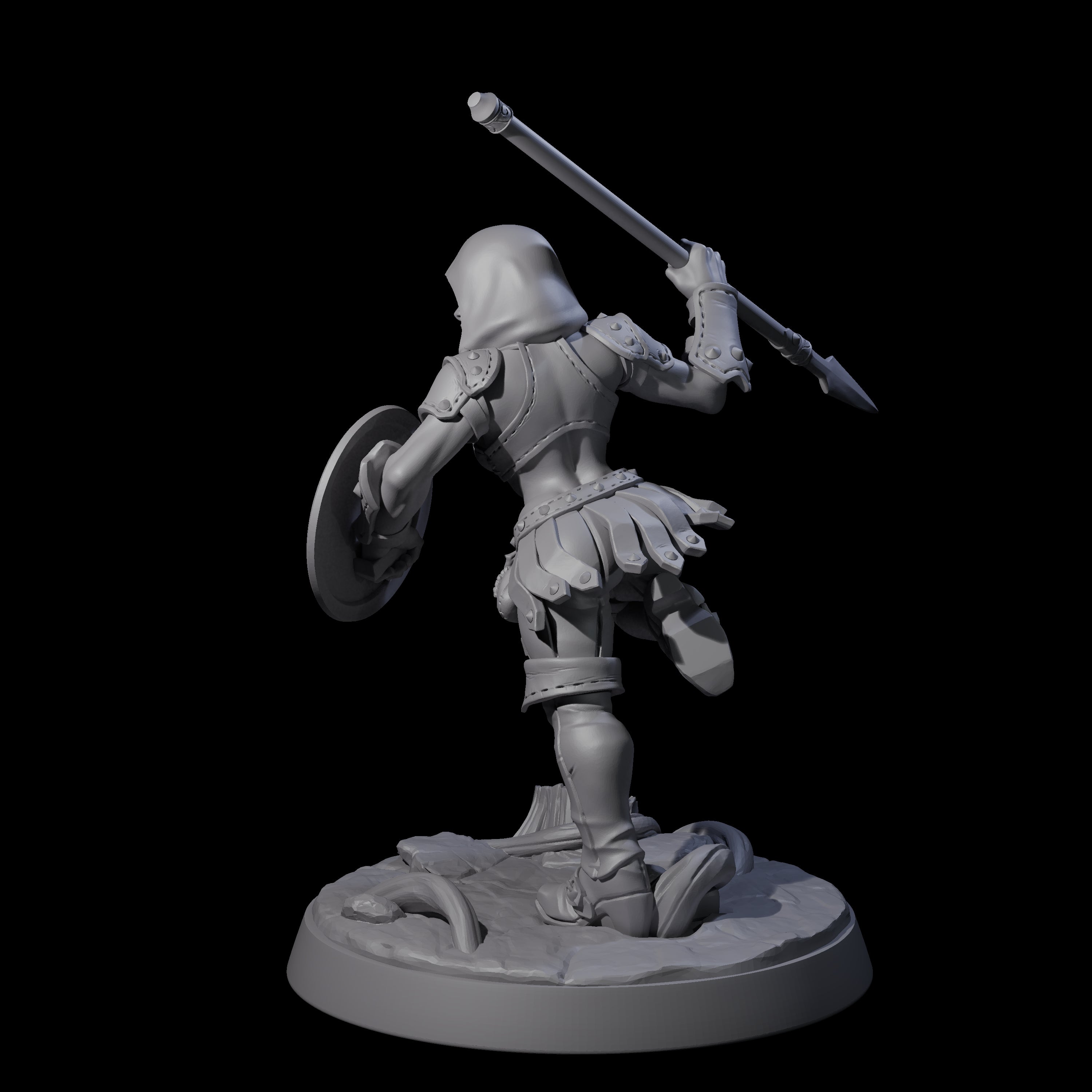 Shadowy Assassin Sister C Miniature for Dungeons and Dragons, Pathfinder or other TTRPGs