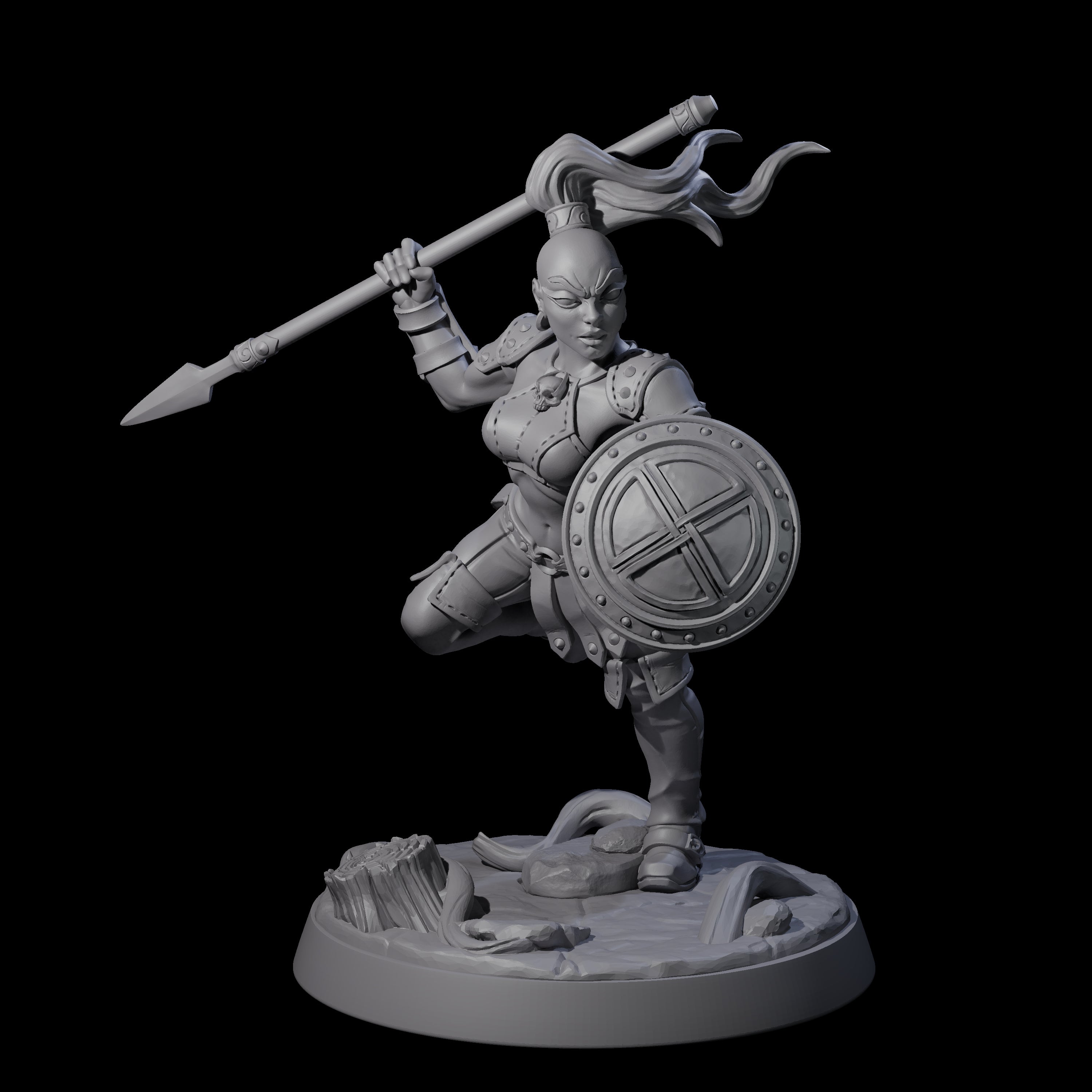 Shadowy Assassin Sister C Miniature for Dungeons and Dragons, Pathfinder or other TTRPGs