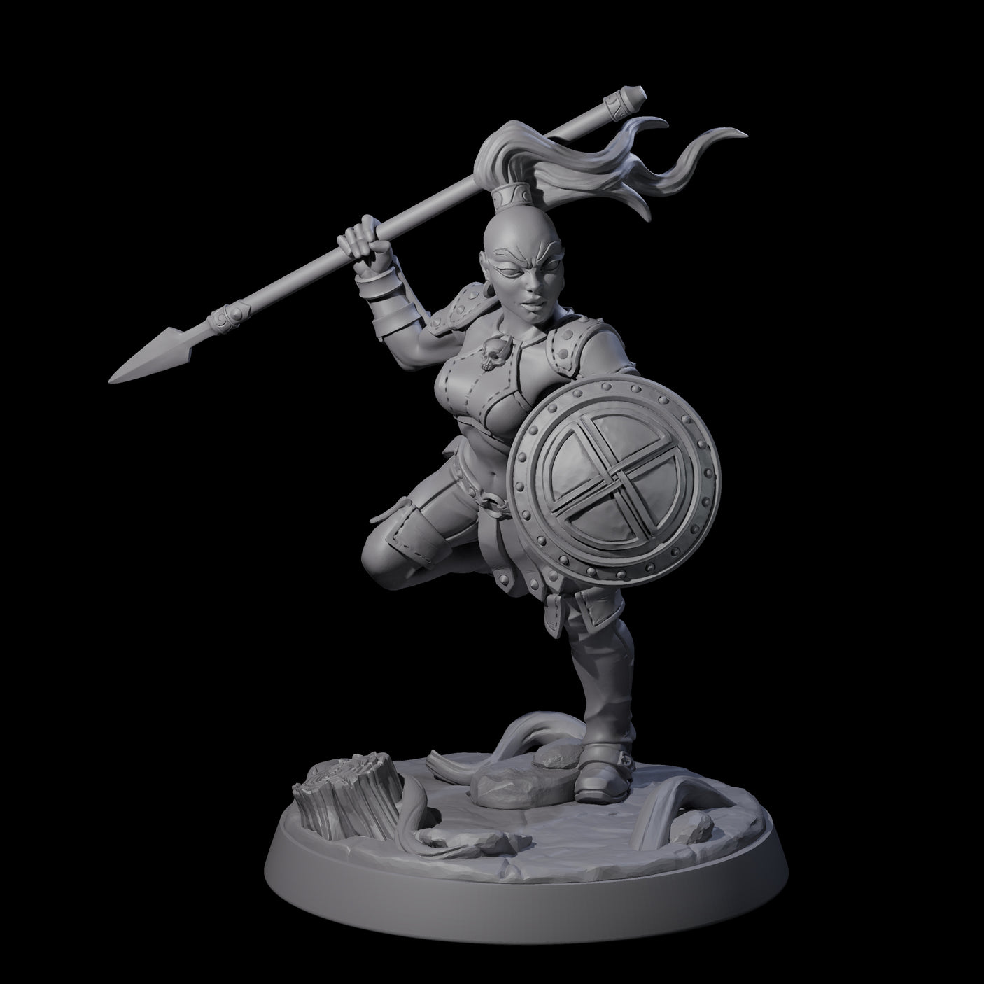 Shadowy Assassin Sister C Miniature for Dungeons and Dragons, Pathfinder or other TTRPGs