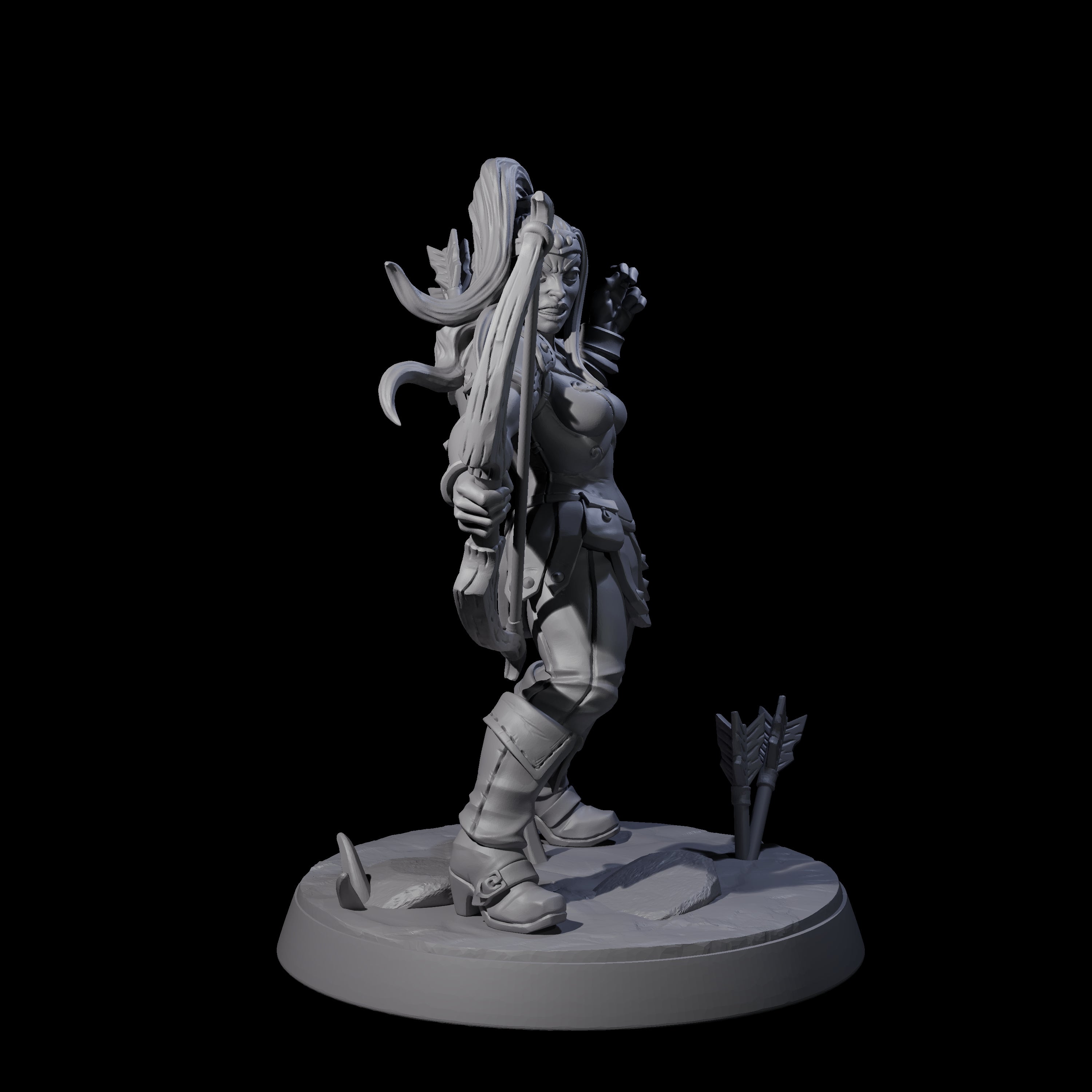 Shadowy Assassin Sister D Miniature for Dungeons and Dragons, Pathfinder or other TTRPGs