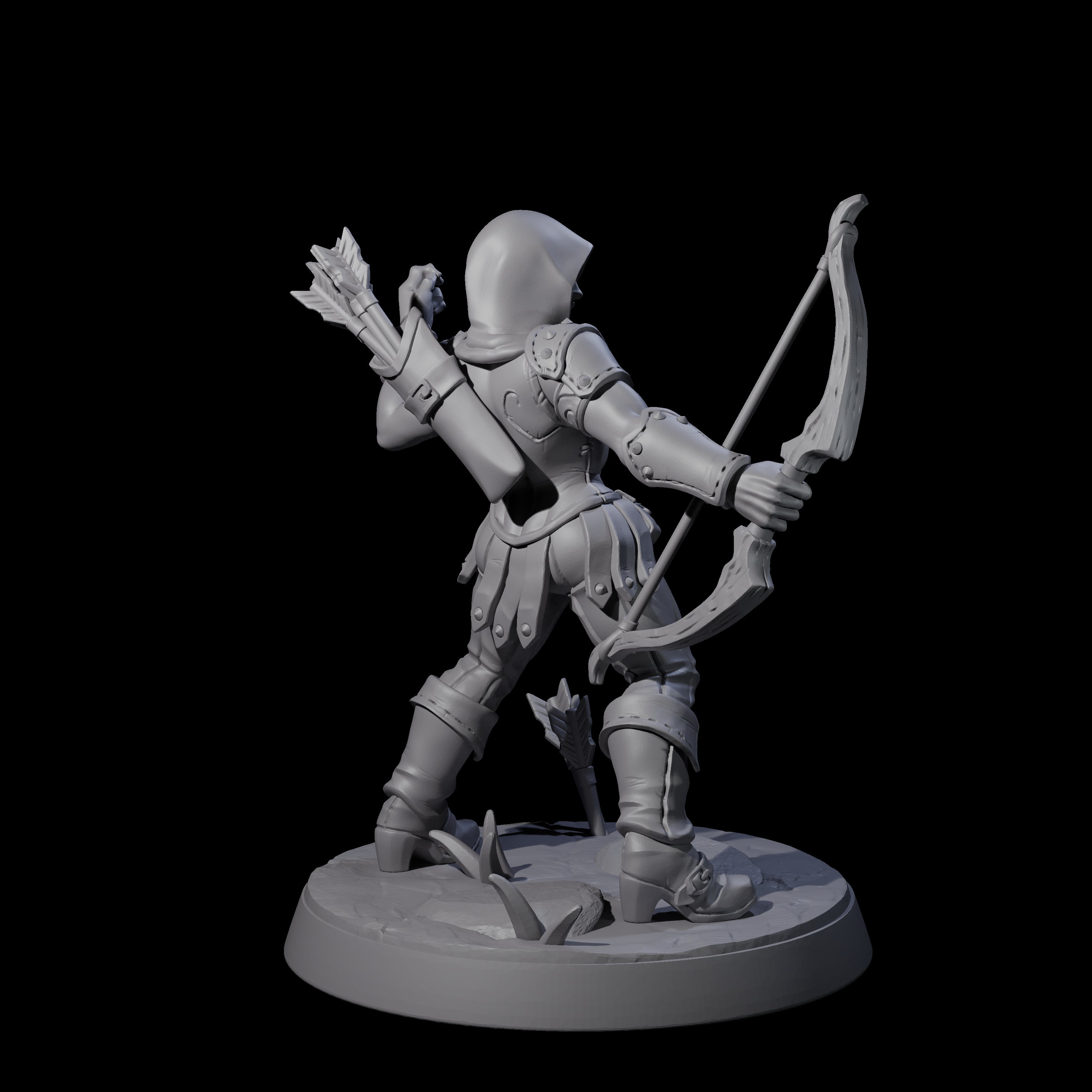 Shadowy Assassin Sister D Miniature for Dungeons and Dragons, Pathfinder or other TTRPGs