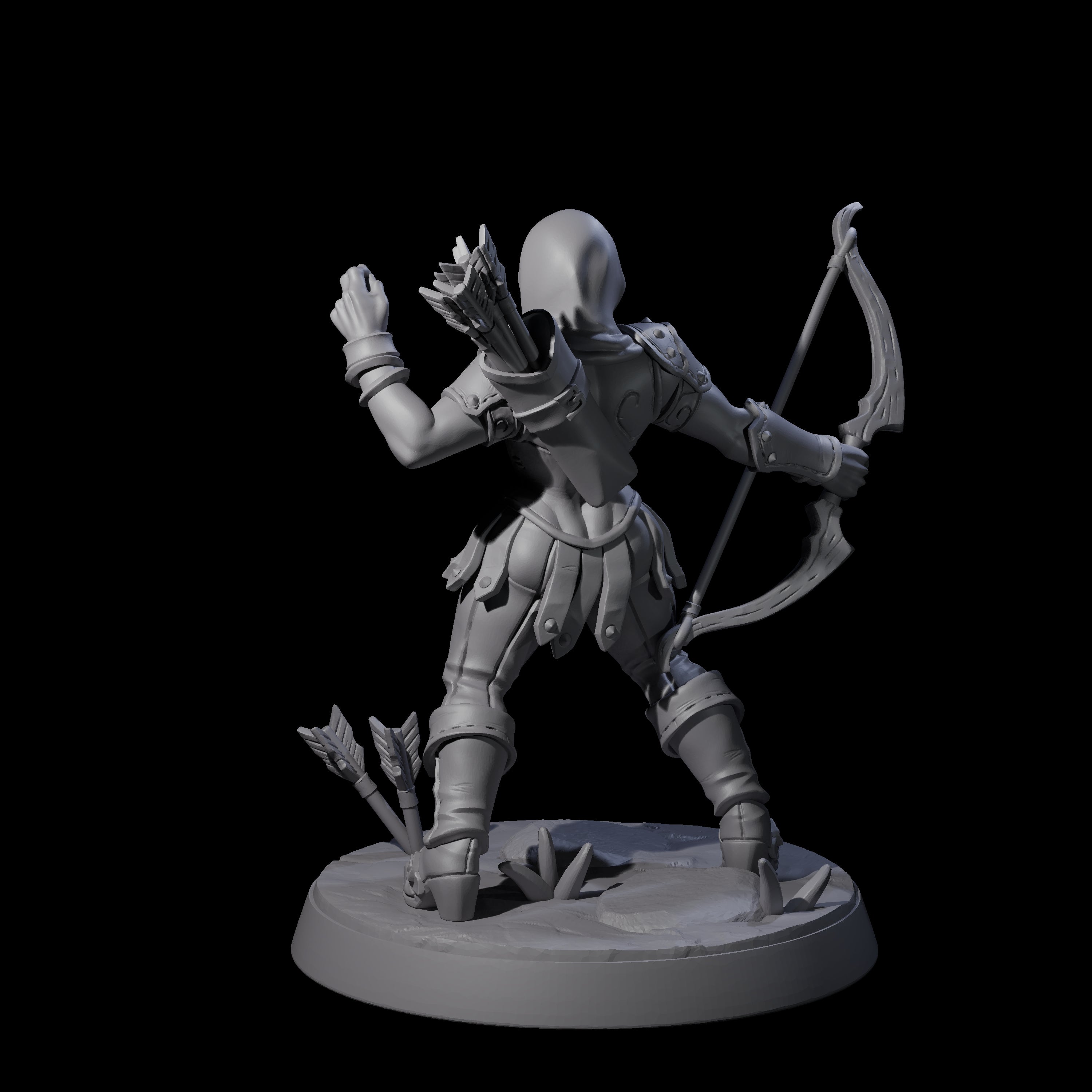 Shadowy Assassin Sister D Miniature for Dungeons and Dragons, Pathfinder or other TTRPGs