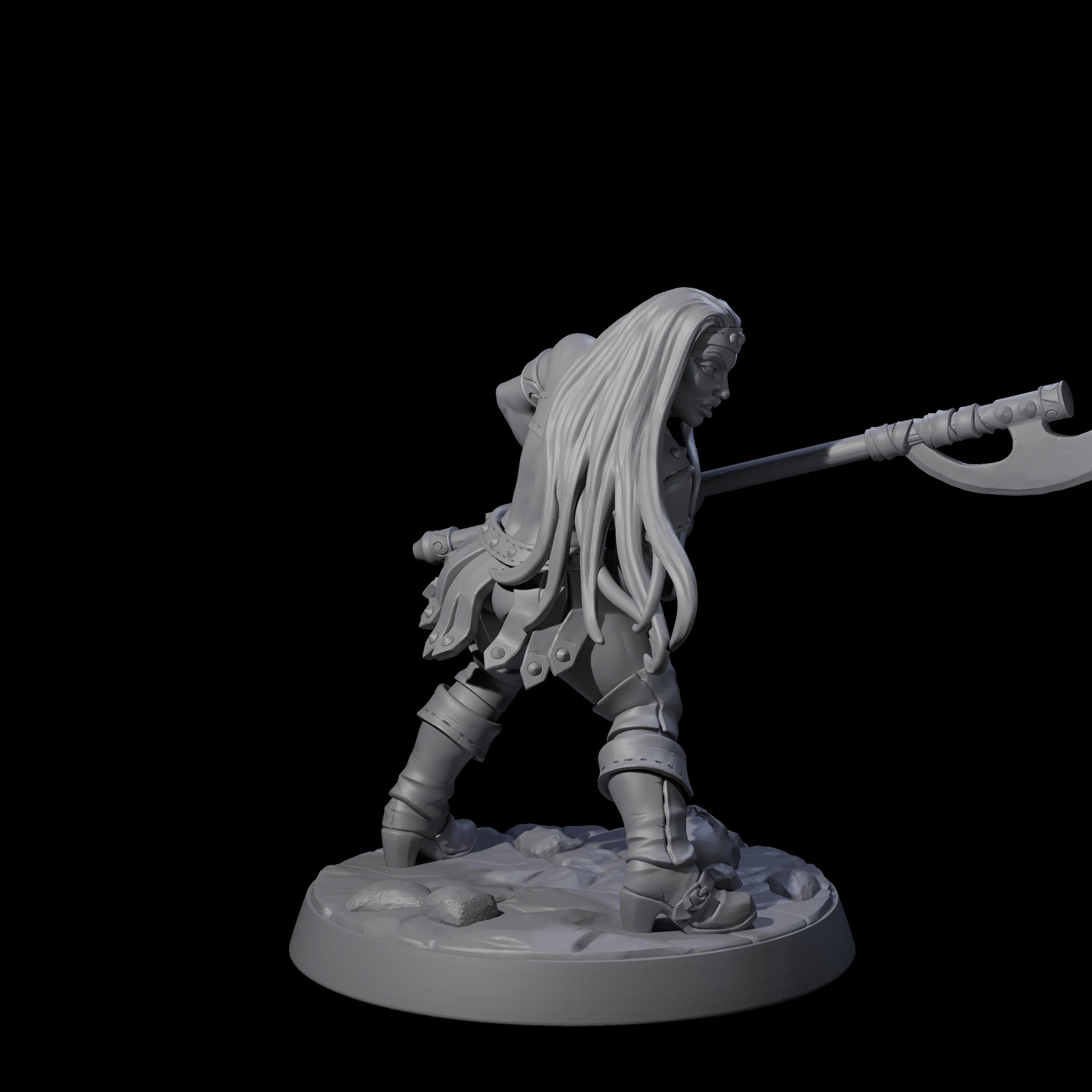 Shadowy Assassin Sister E Miniature for Dungeons and Dragons, Pathfinder or other TTRPGs