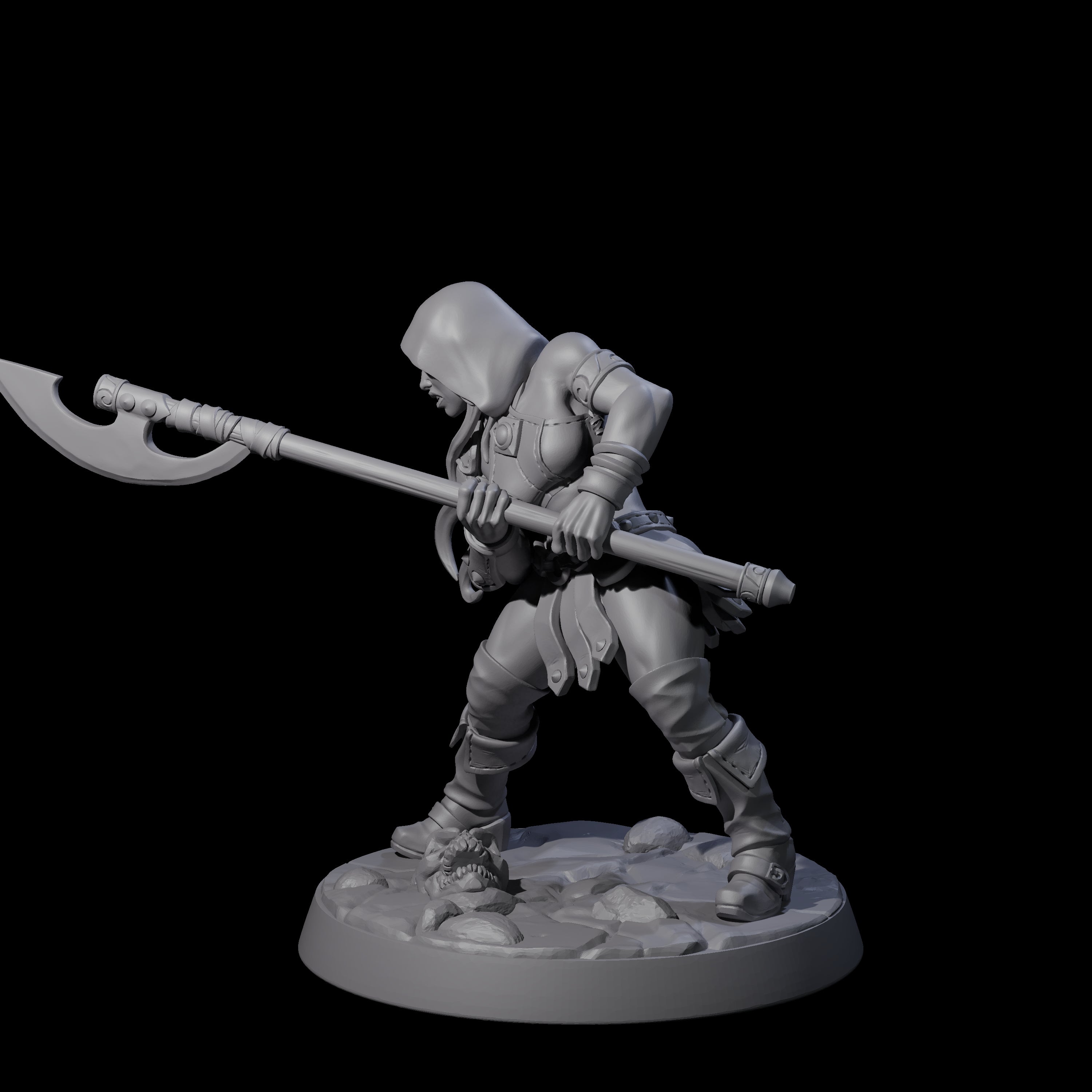 Shadowy Assassin Sister E Miniature for Dungeons and Dragons, Pathfinder or other TTRPGs
