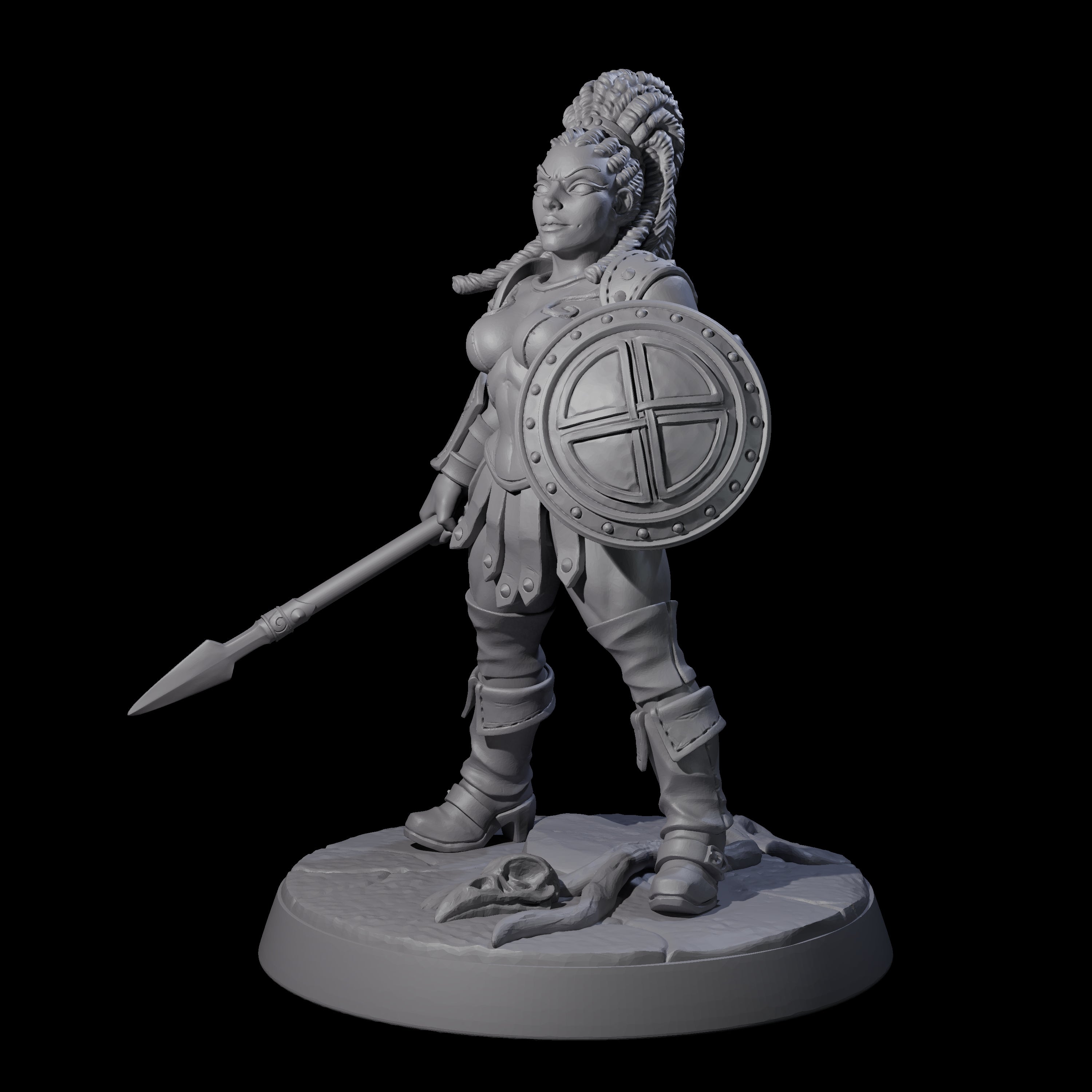 Shadowy Assassin Sister F Miniature for Dungeons and Dragons, Pathfinder or other TTRPGs