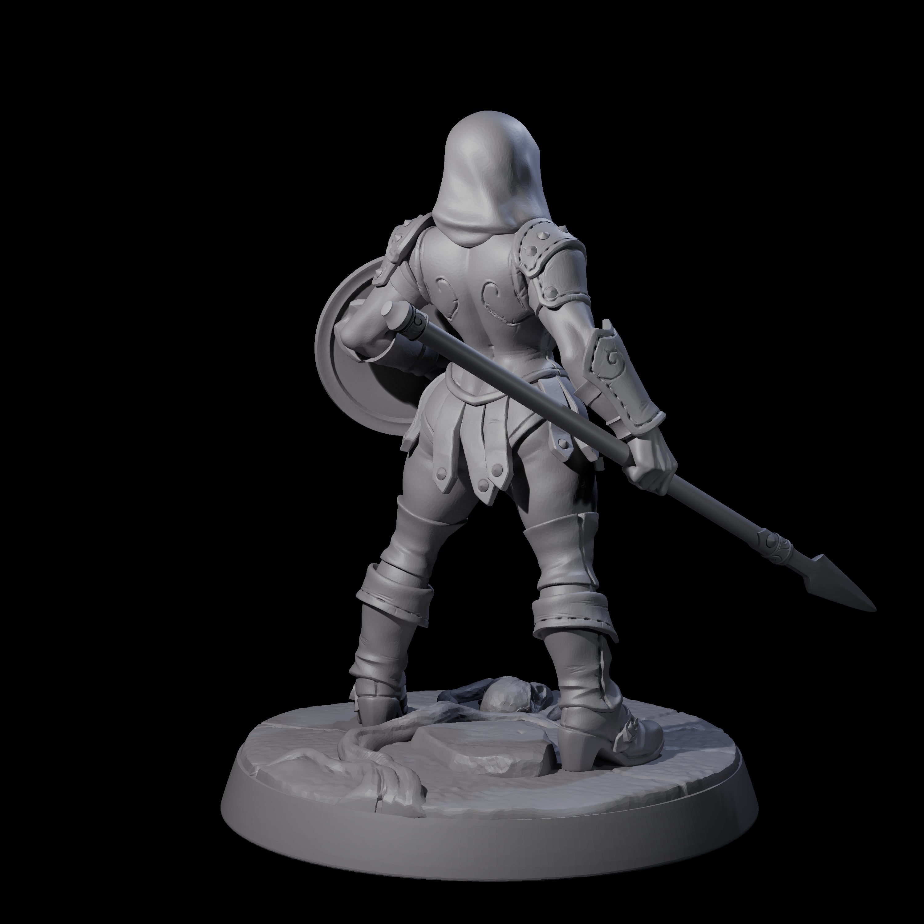 Shadowy Assassin Sister F Miniature for Dungeons and Dragons, Pathfinder or other TTRPGs