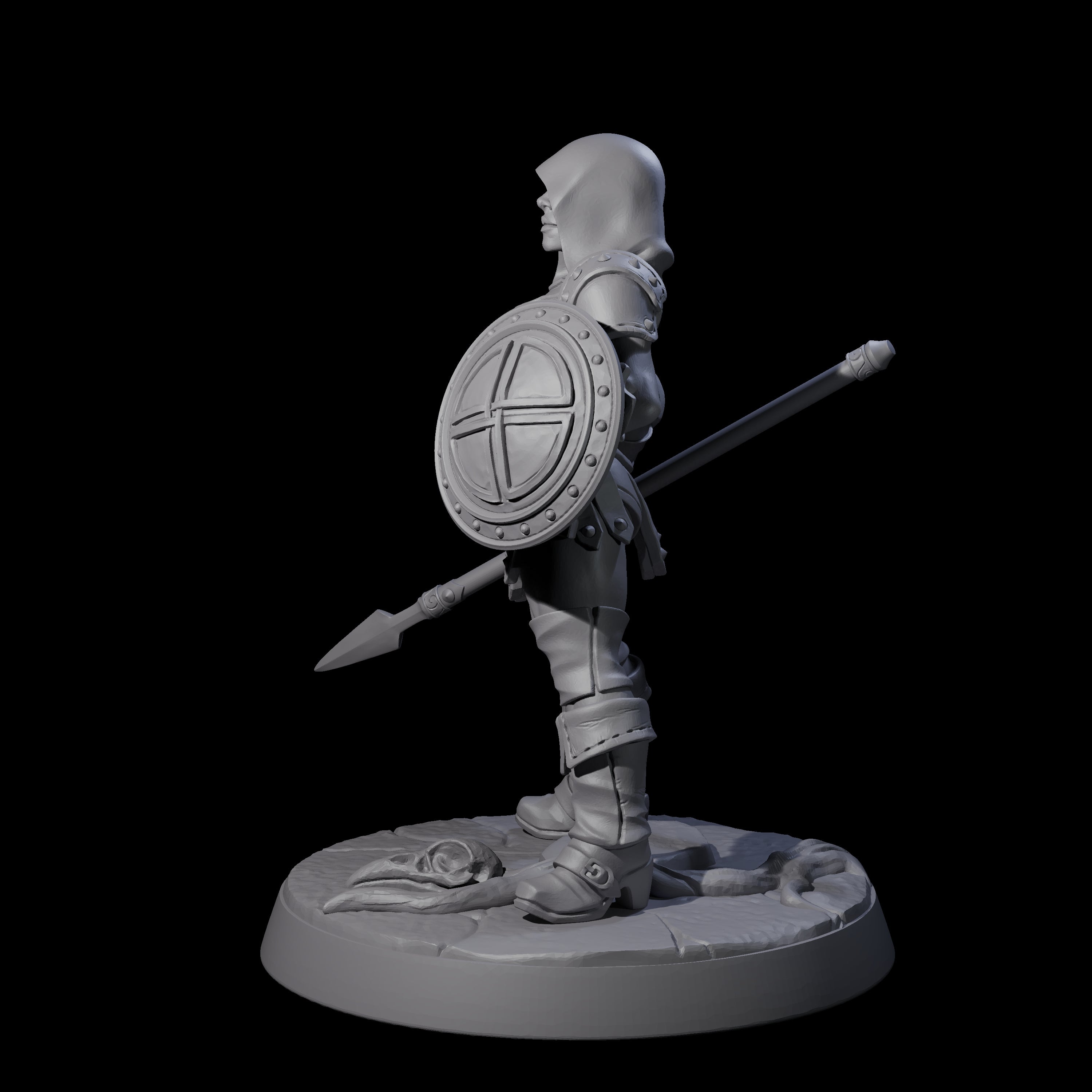 Shadowy Assassin Sister F Miniature for Dungeons and Dragons, Pathfinder or other TTRPGs