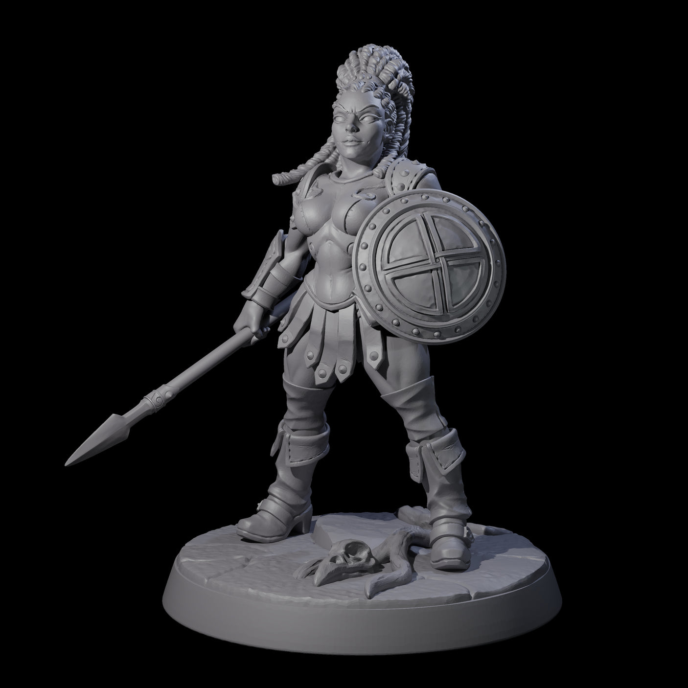 Shadowy Assassin Sister F Miniature for Dungeons and Dragons, Pathfinder or other TTRPGs