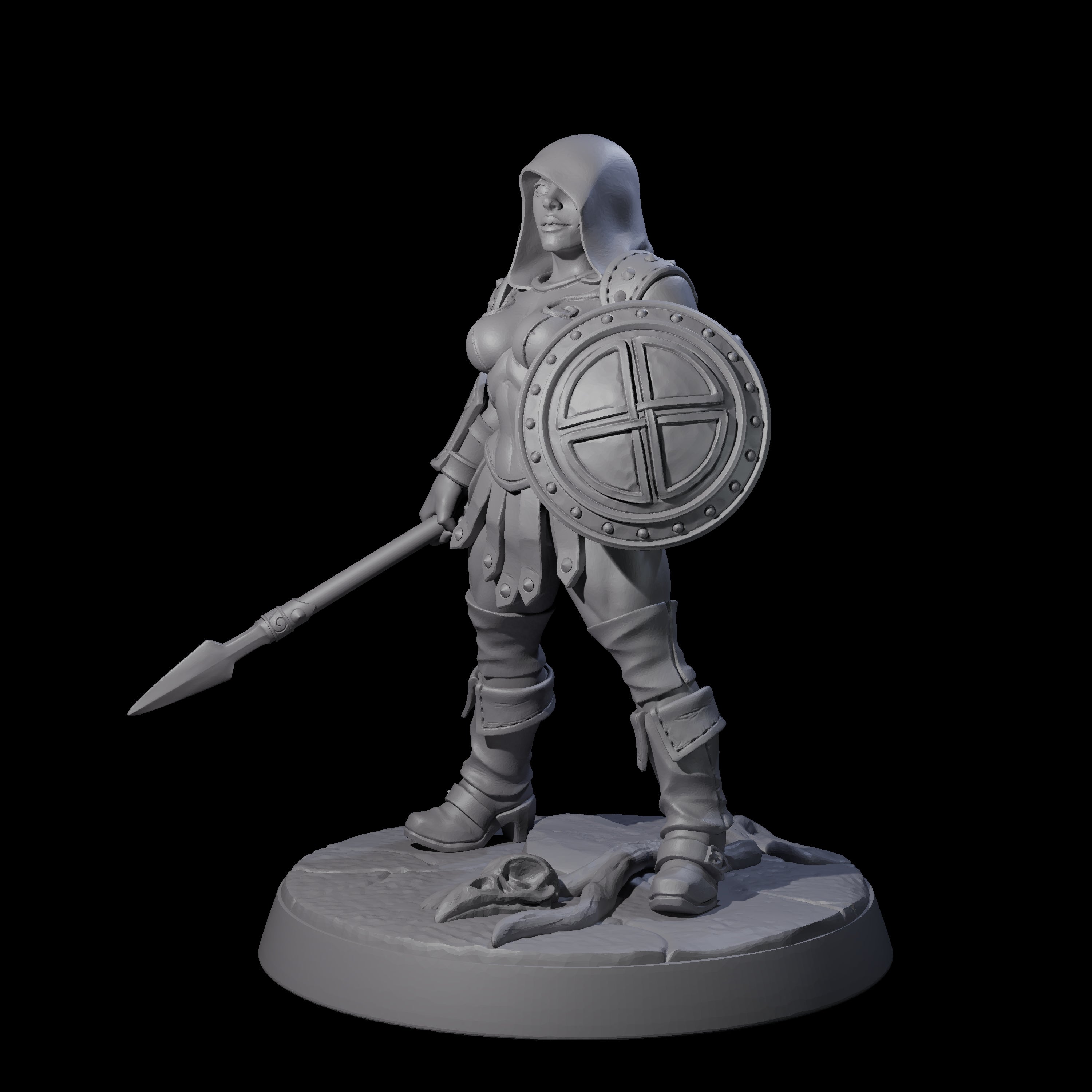 Shadowy Assassin Sister F Miniature for Dungeons and Dragons, Pathfinder or other TTRPGs