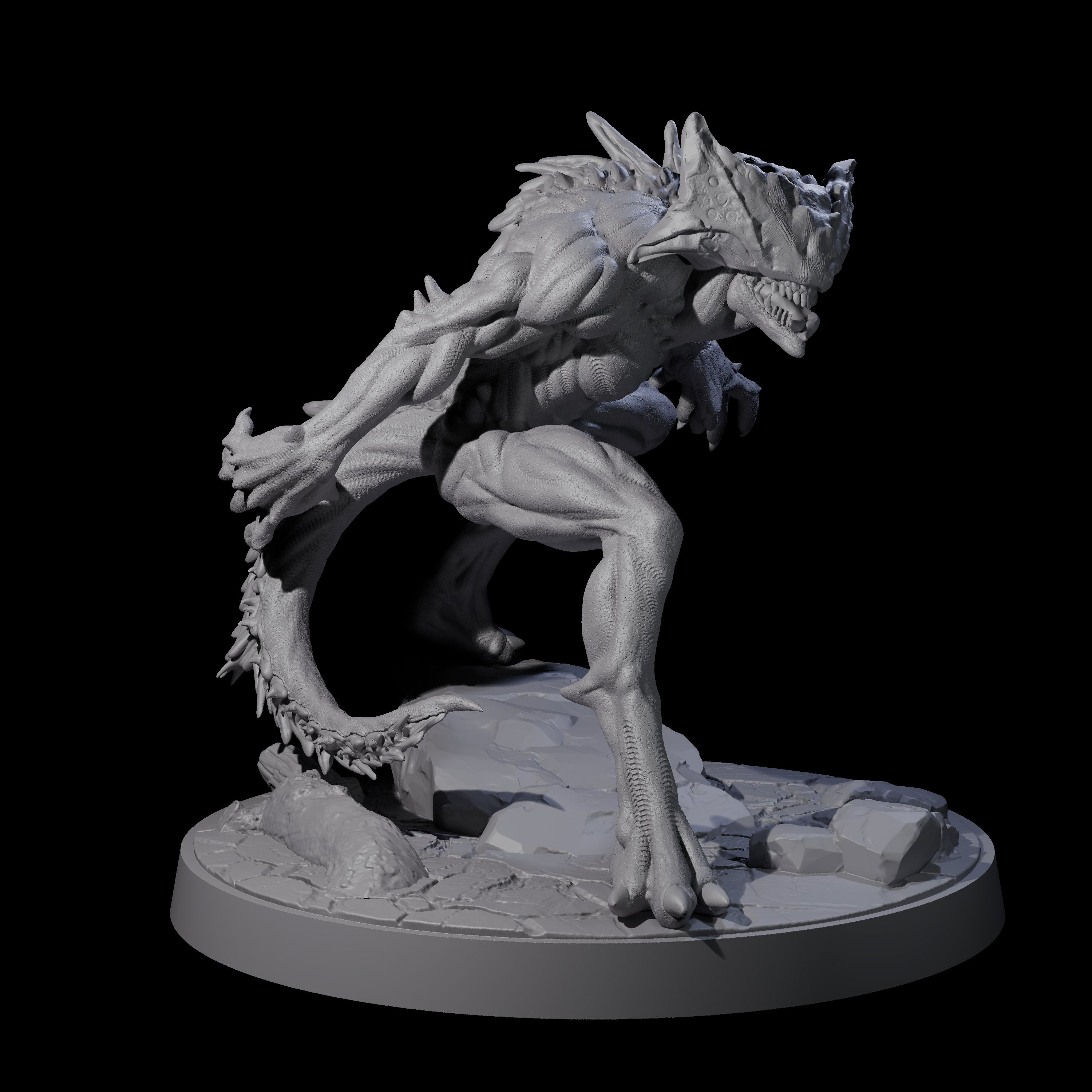 Shadowy Barghest A Miniature for Dungeons and Dragons, Pathfinder or other TTRPGs