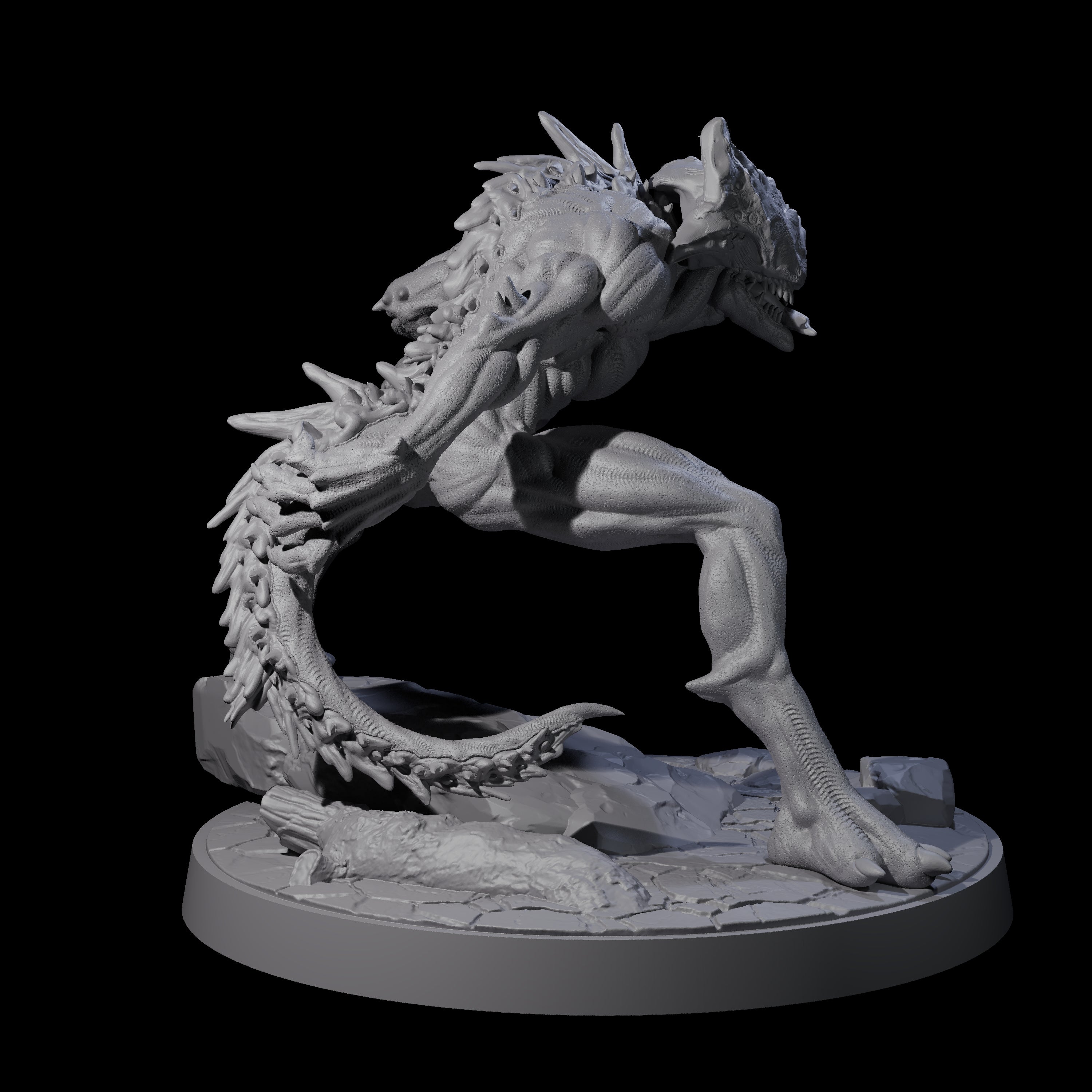 Shadowy Barghest A Miniature for Dungeons and Dragons, Pathfinder or other TTRPGs