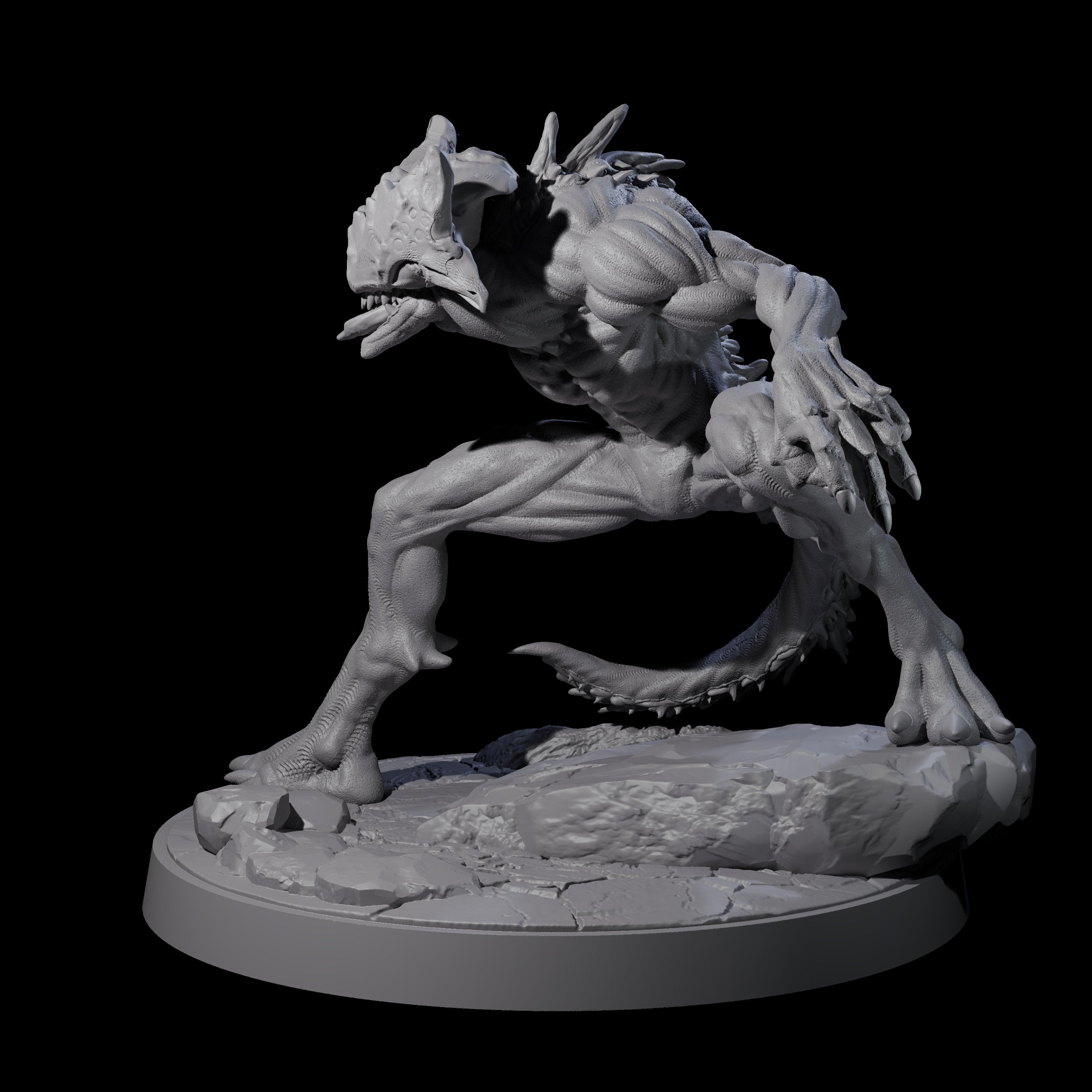 Shadowy Barghest A Miniature for Dungeons and Dragons, Pathfinder or other TTRPGs