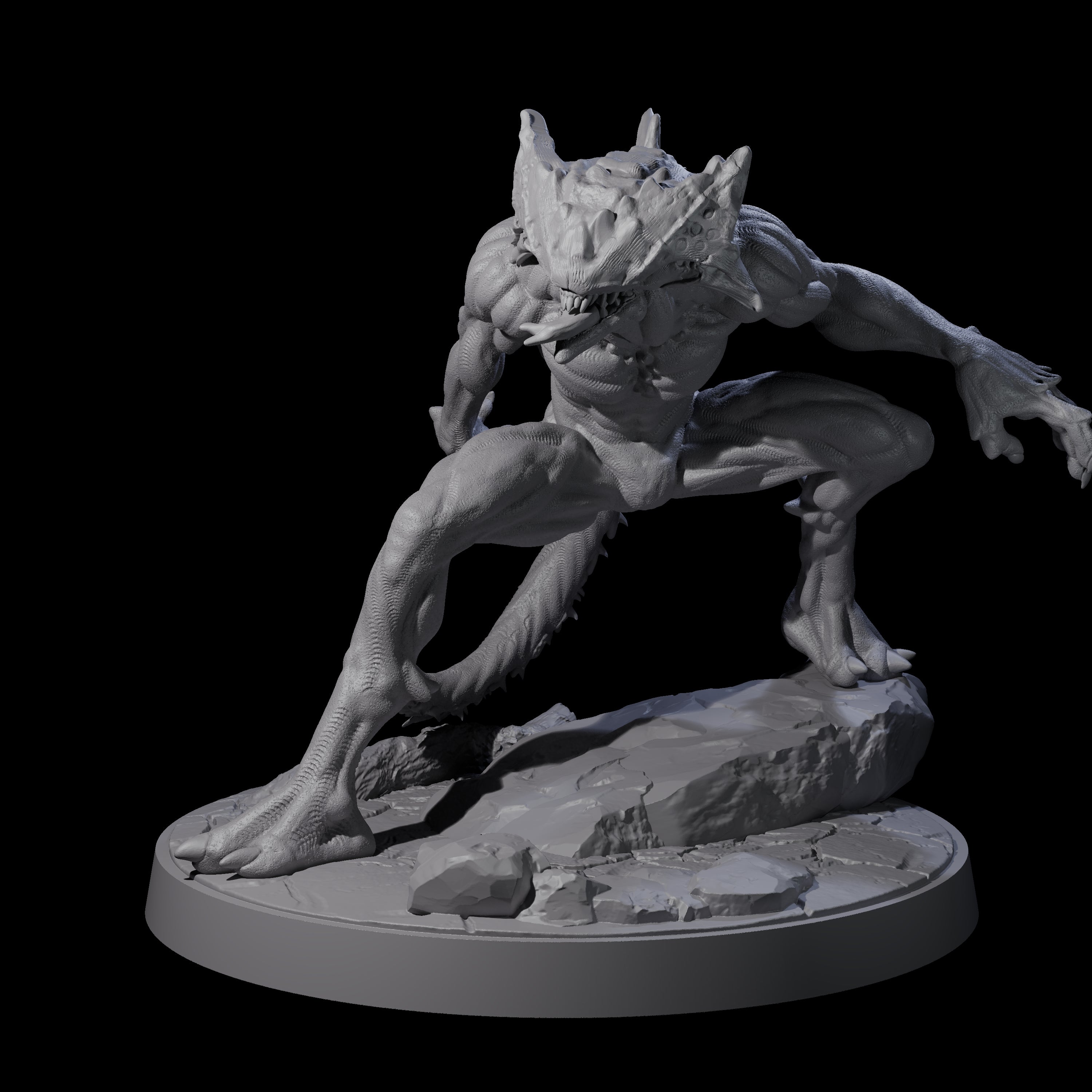 Shadowy Barghest A Miniature for Dungeons and Dragons, Pathfinder or other TTRPGs