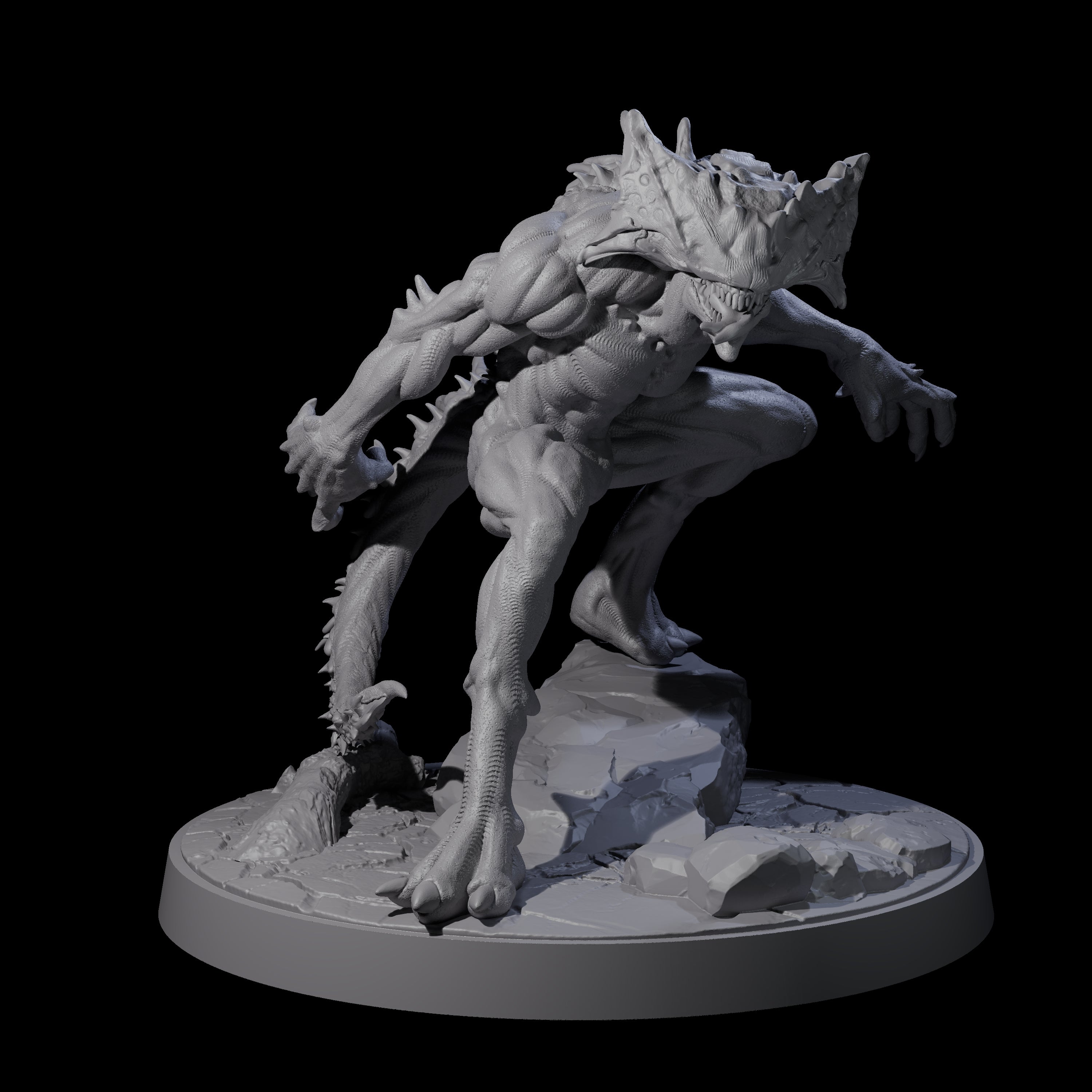 Shadowy Barghest A Miniature for Dungeons and Dragons, Pathfinder or other TTRPGs