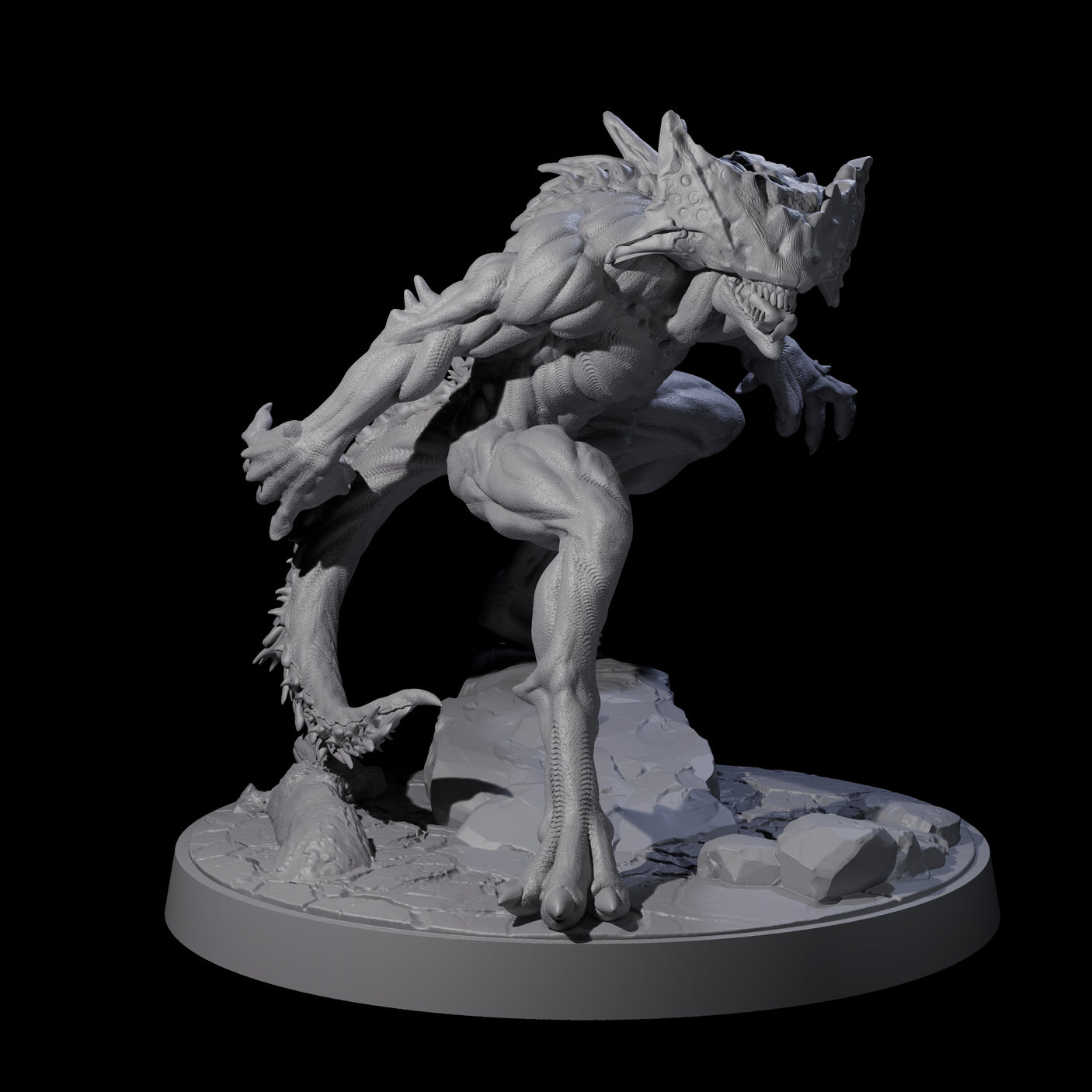 Shadowy Barghest A Miniature for Dungeons and Dragons, Pathfinder or other TTRPGs