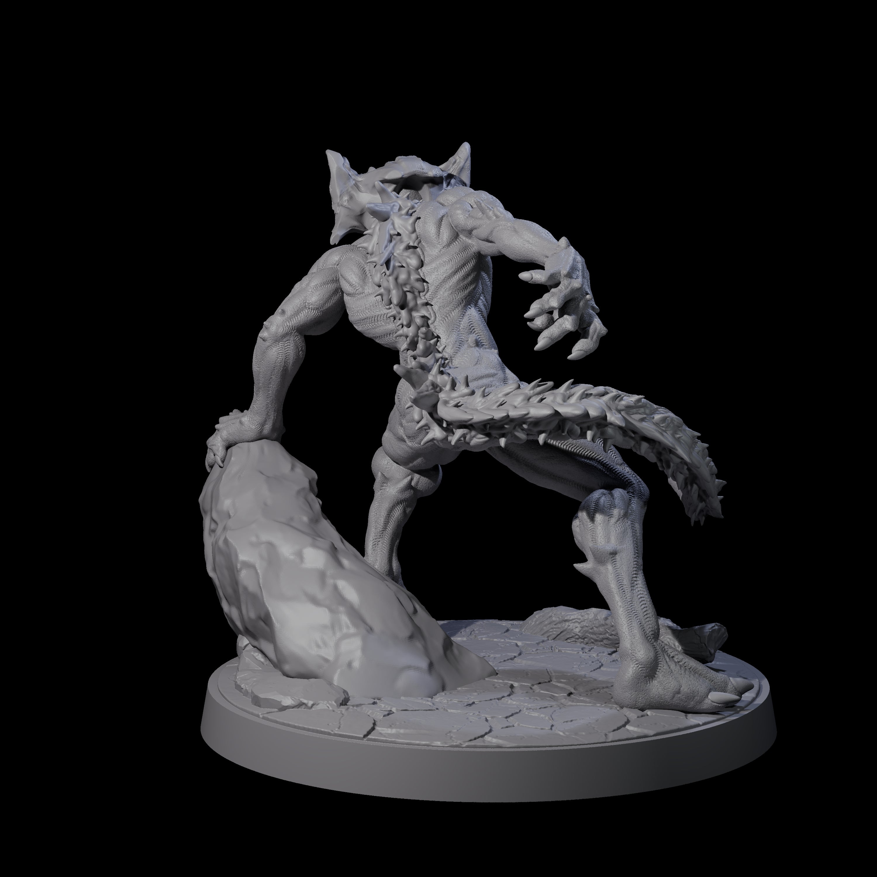 Shadowy Barghest B Miniature for Dungeons and Dragons, Pathfinder or other TTRPGs