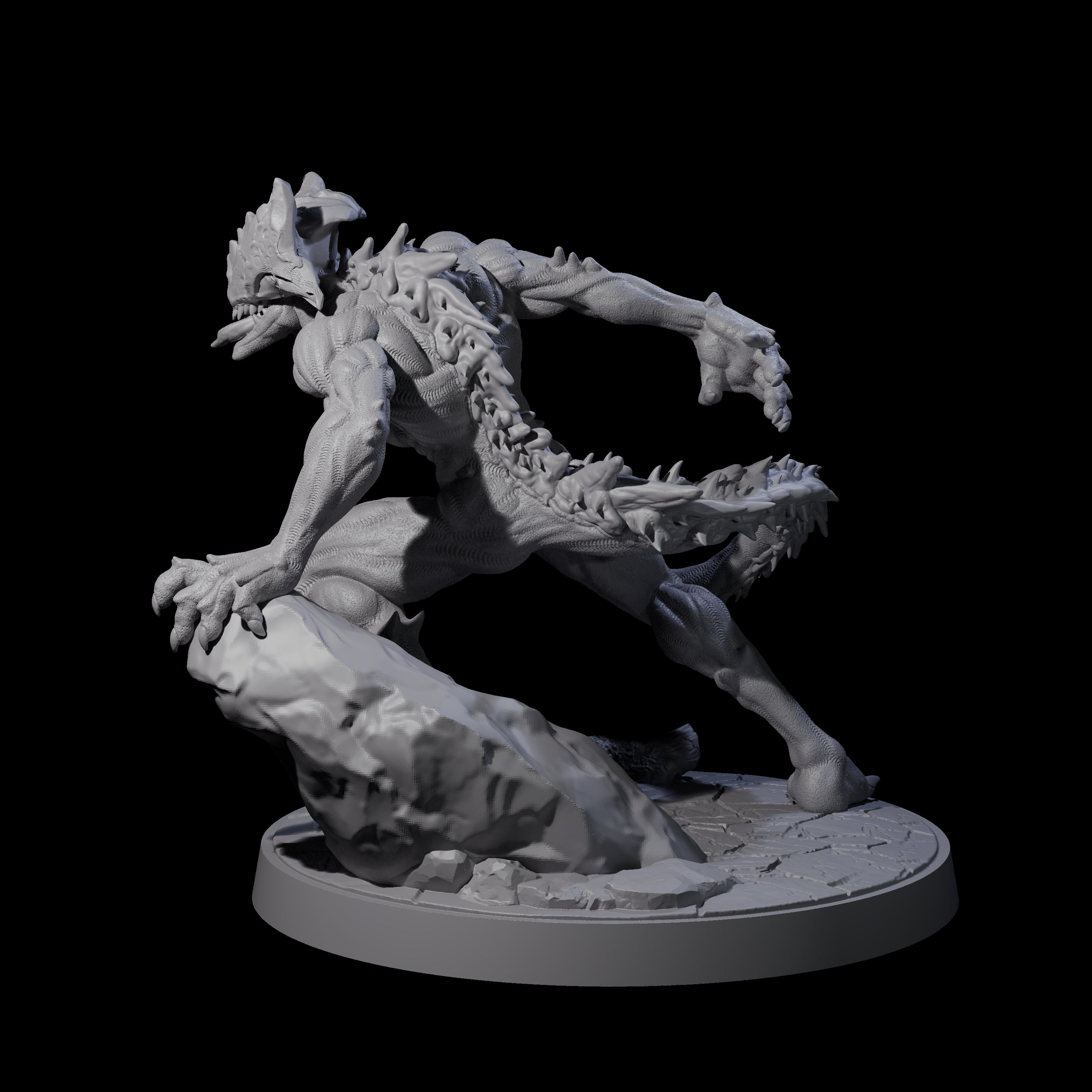 Shadowy Barghest B Miniature for Dungeons and Dragons, Pathfinder or other TTRPGs