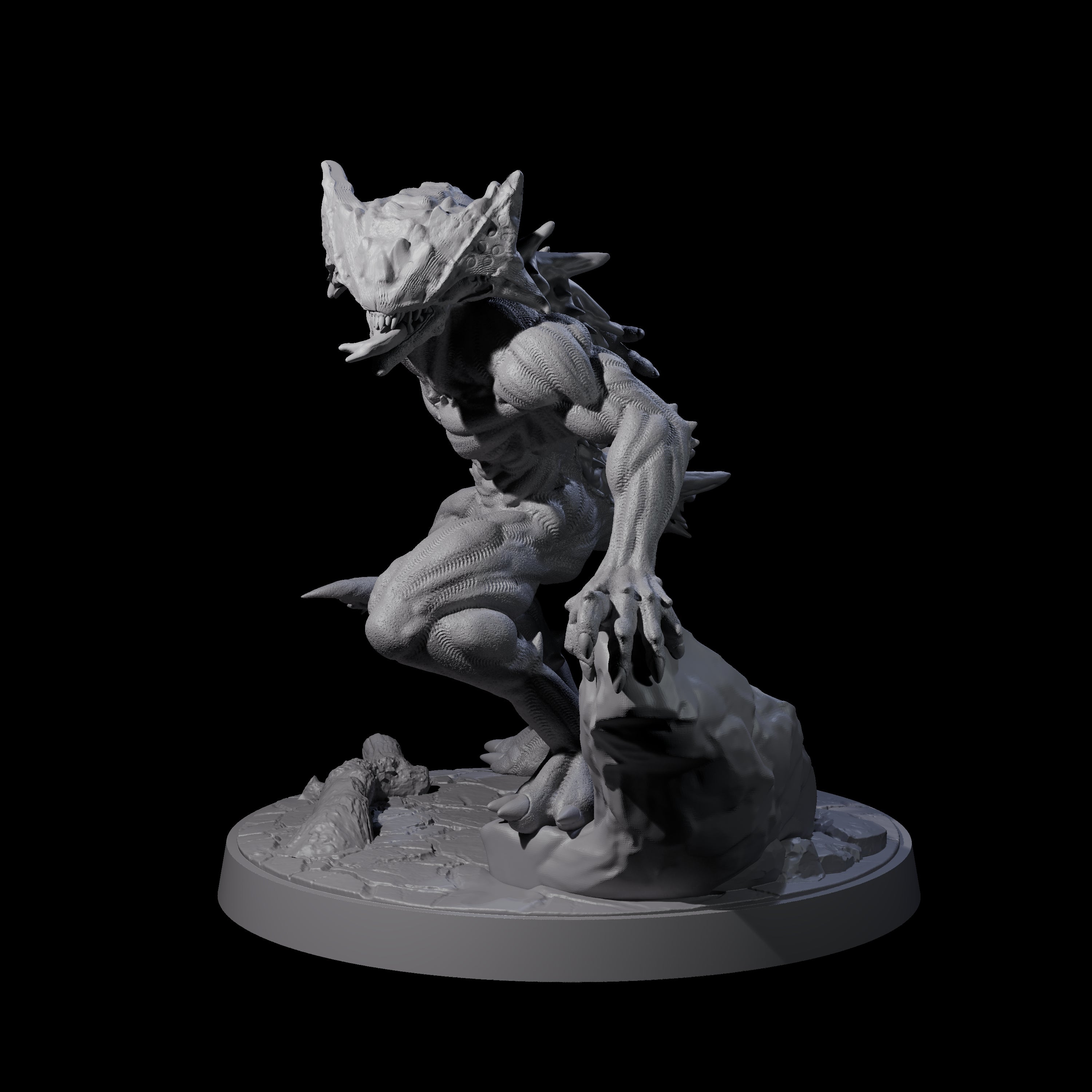 Shadowy Barghest B Miniature for Dungeons and Dragons, Pathfinder or other TTRPGs