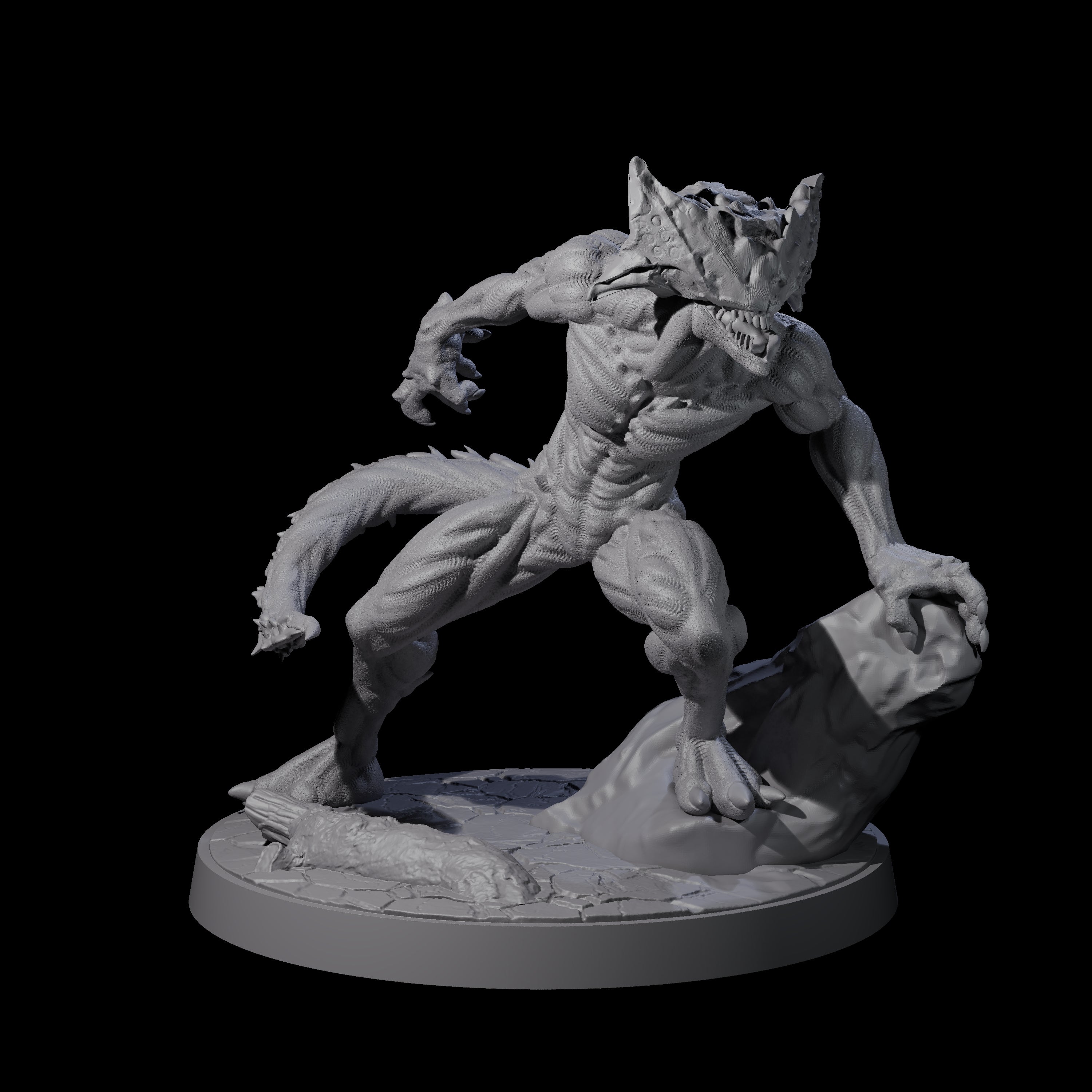 Shadowy Barghest B Miniature for Dungeons and Dragons, Pathfinder or other TTRPGs