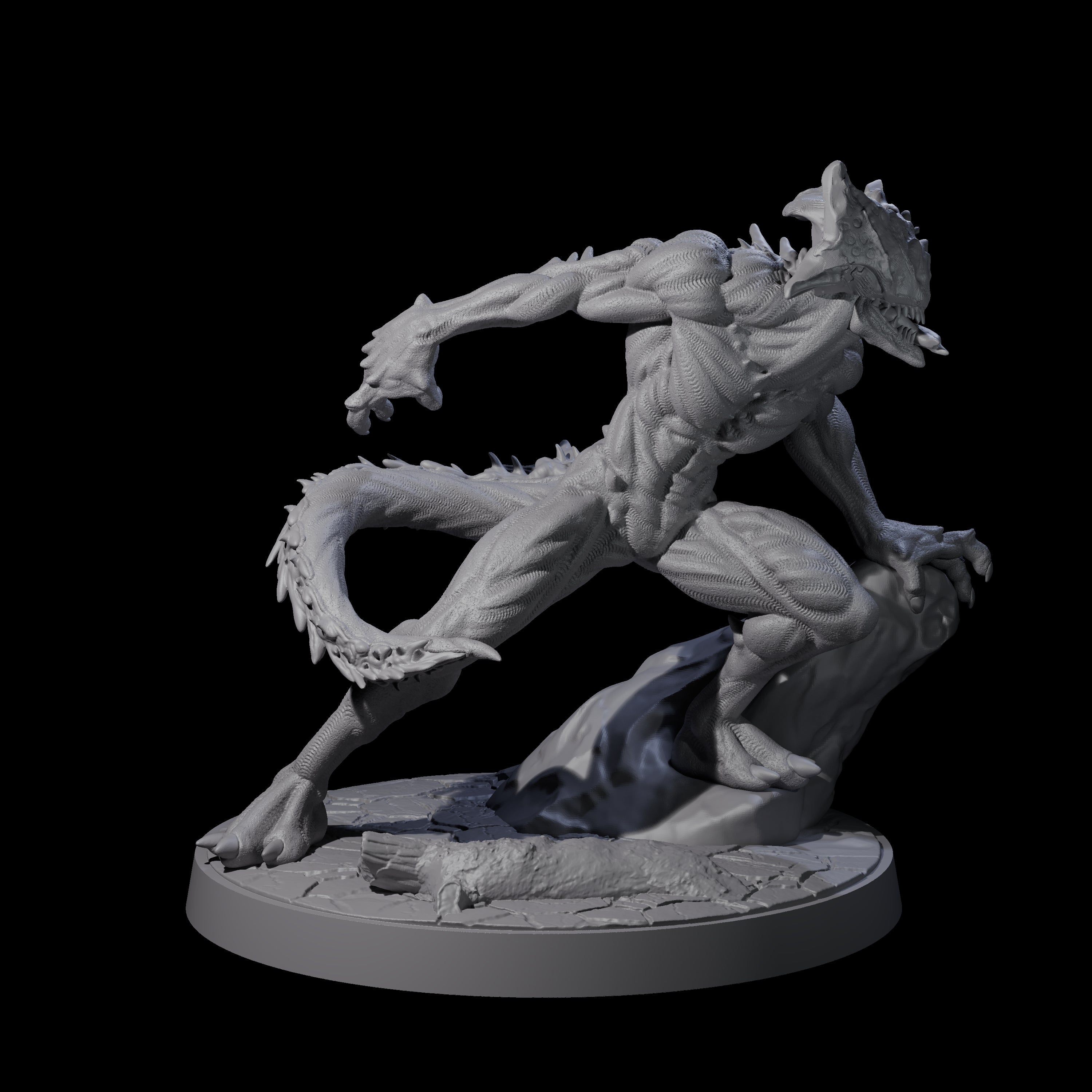Shadowy Barghest B Miniature for Dungeons and Dragons, Pathfinder or other TTRPGs
