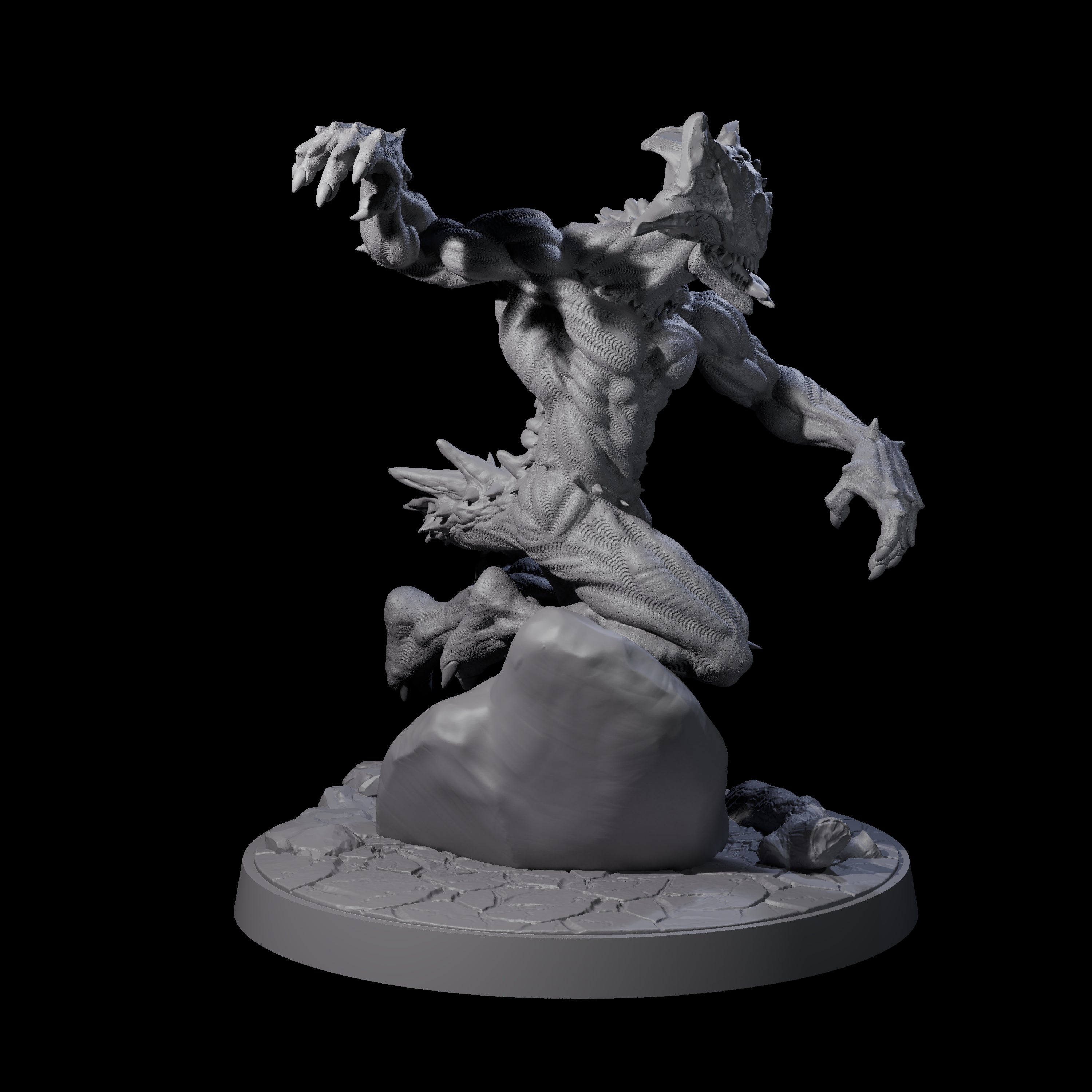 Shadowy Barghest C Miniature for Dungeons and Dragons, Pathfinder or other TTRPGs