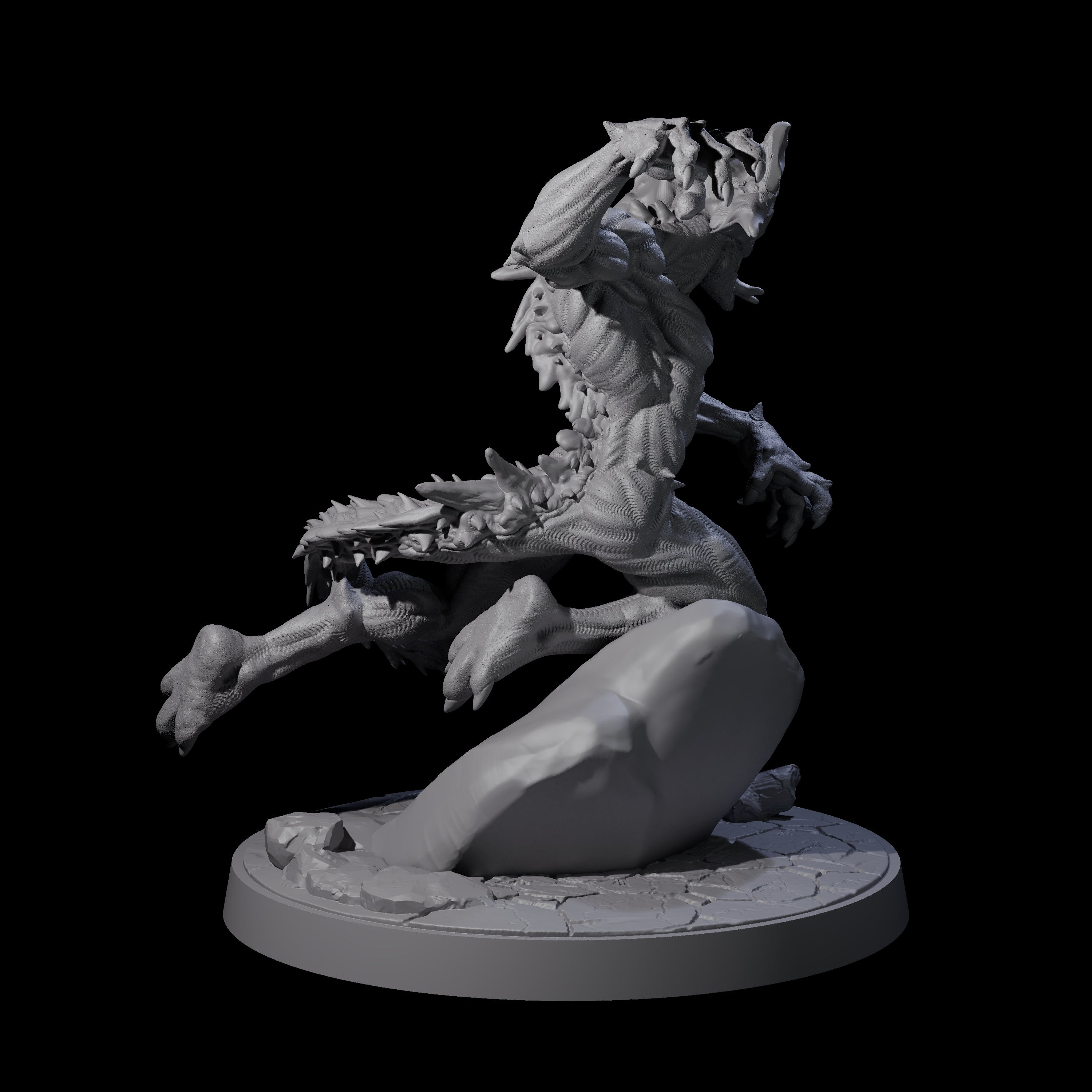 Shadowy Barghest C Miniature for Dungeons and Dragons, Pathfinder or other TTRPGs