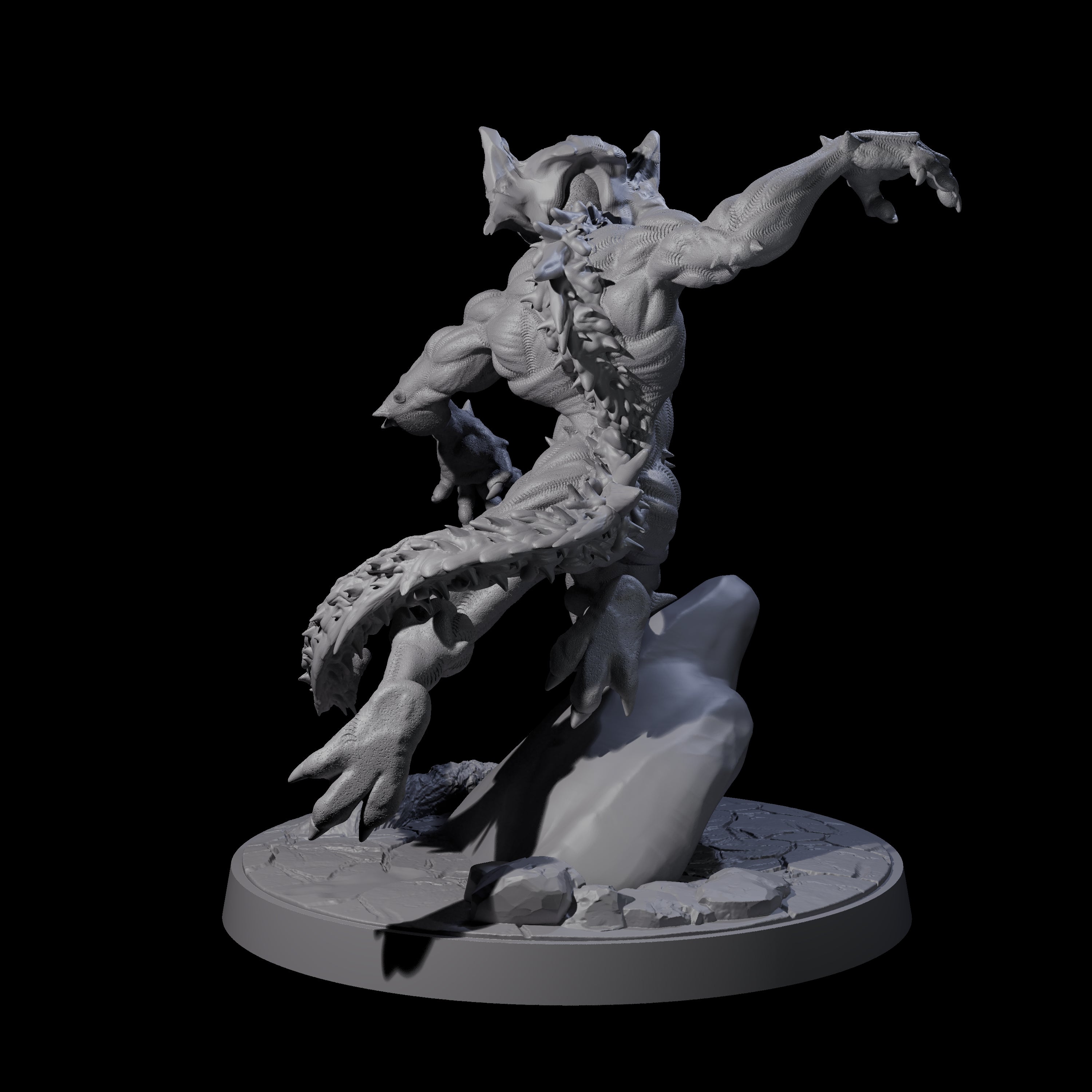 Shadowy Barghest C Miniature for Dungeons and Dragons, Pathfinder or other TTRPGs