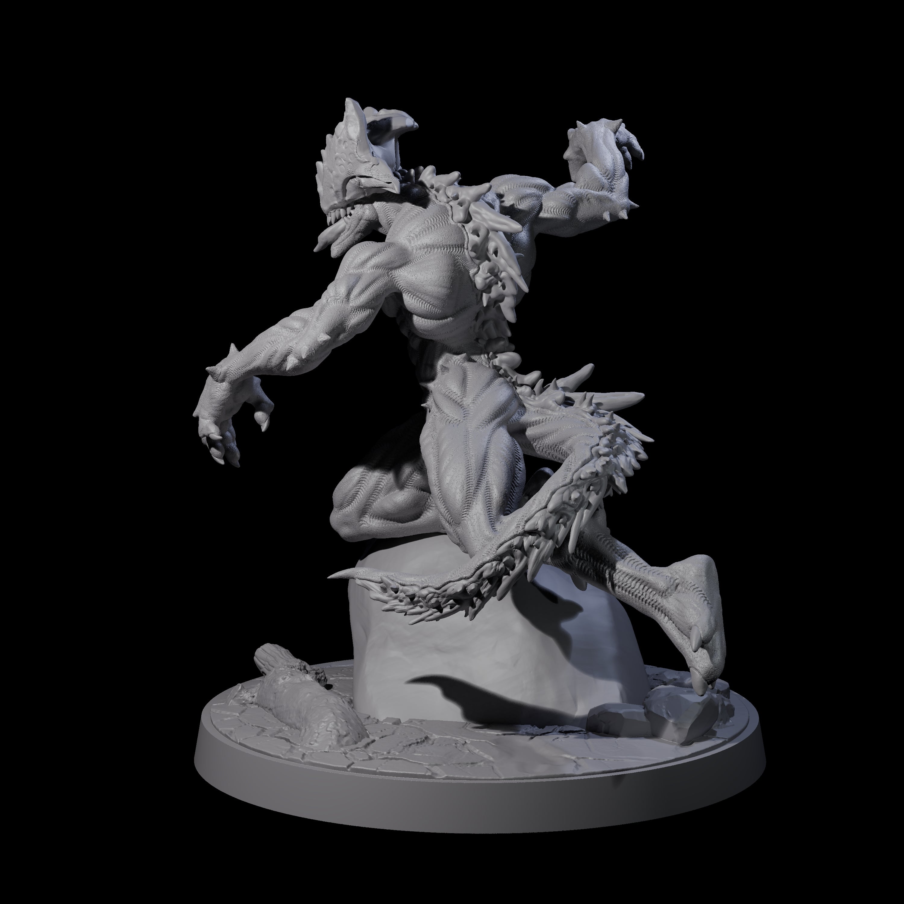Shadowy Barghest C Miniature for Dungeons and Dragons, Pathfinder or other TTRPGs