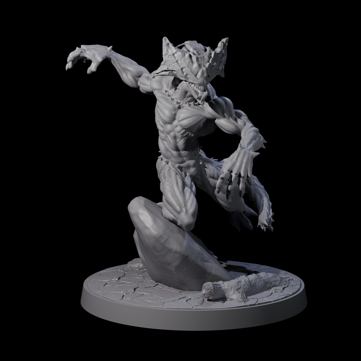 Shadowy Barghest C Miniature for Dungeons and Dragons, Pathfinder or other TTRPGs