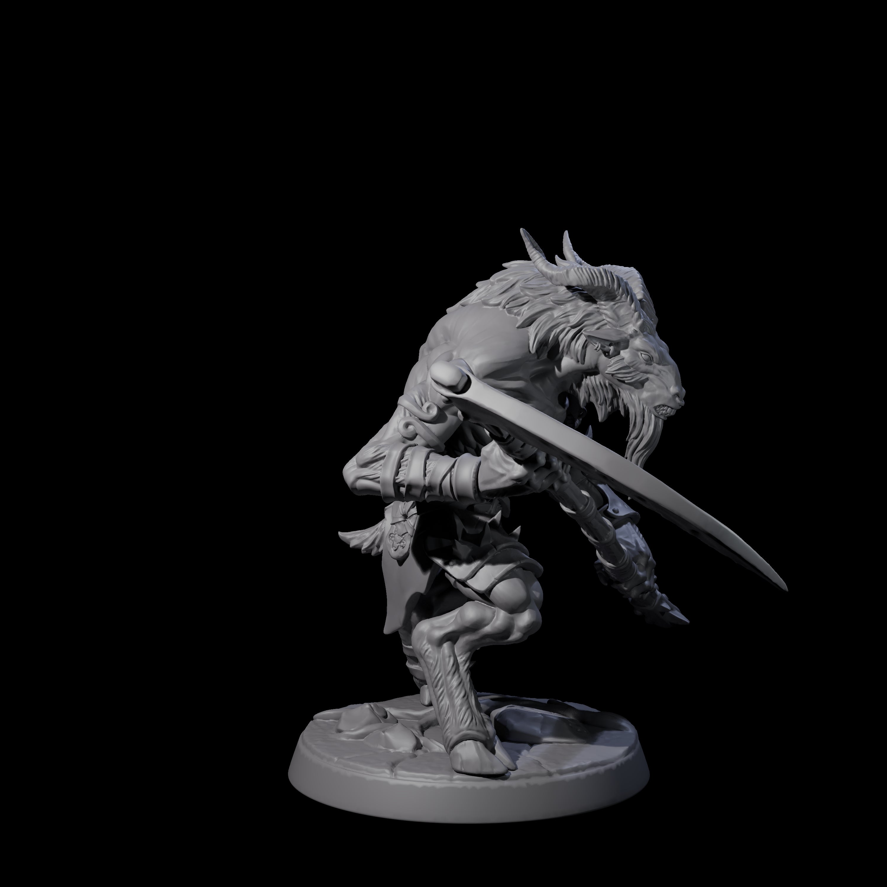 Shadowy Beastman A Miniature for Dungeons and Dragons, Pathfinder or other TTRPGs