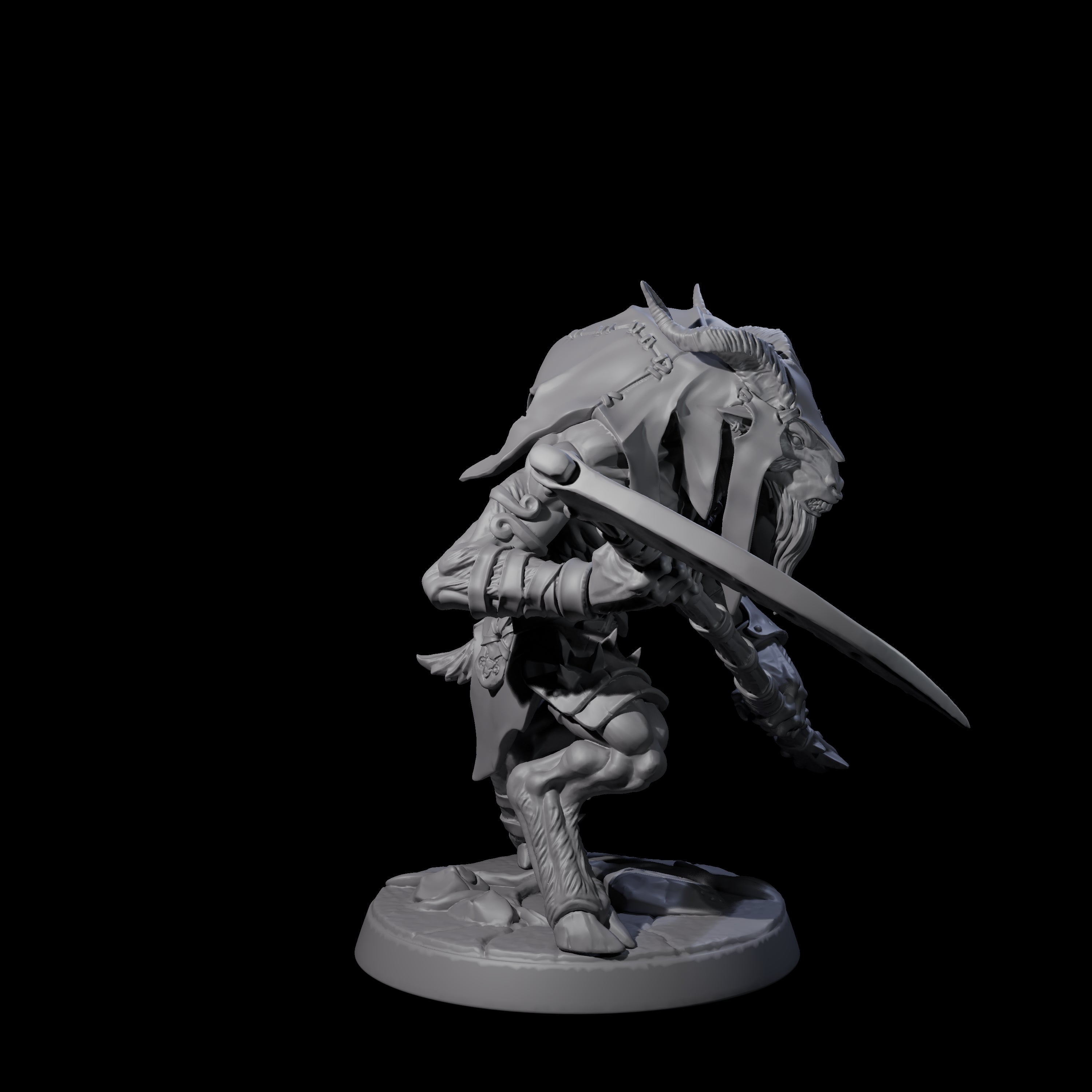 Shadowy Beastman A Miniature for Dungeons and Dragons, Pathfinder or other TTRPGs