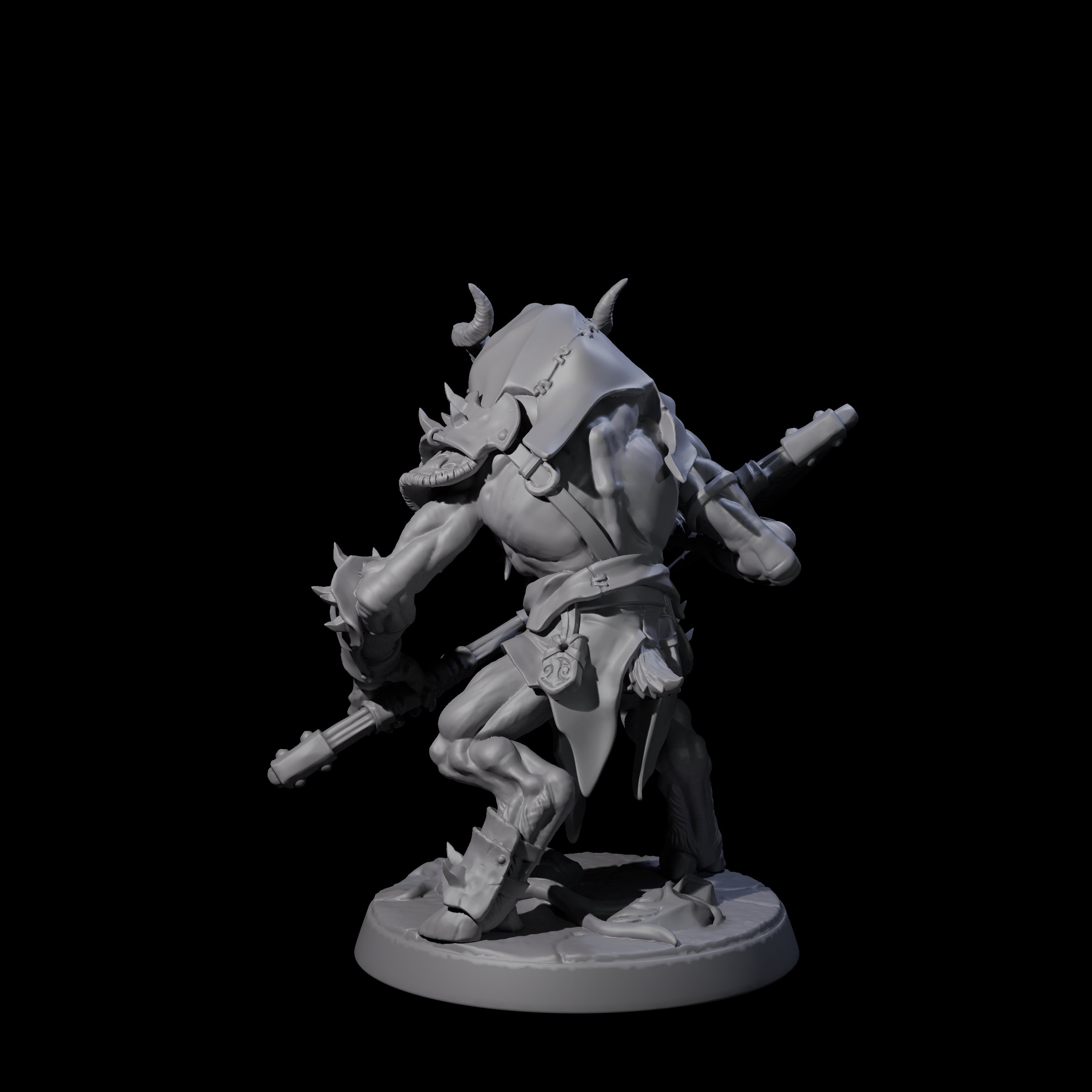 Shadowy Beastman A Miniature for Dungeons and Dragons, Pathfinder or other TTRPGs