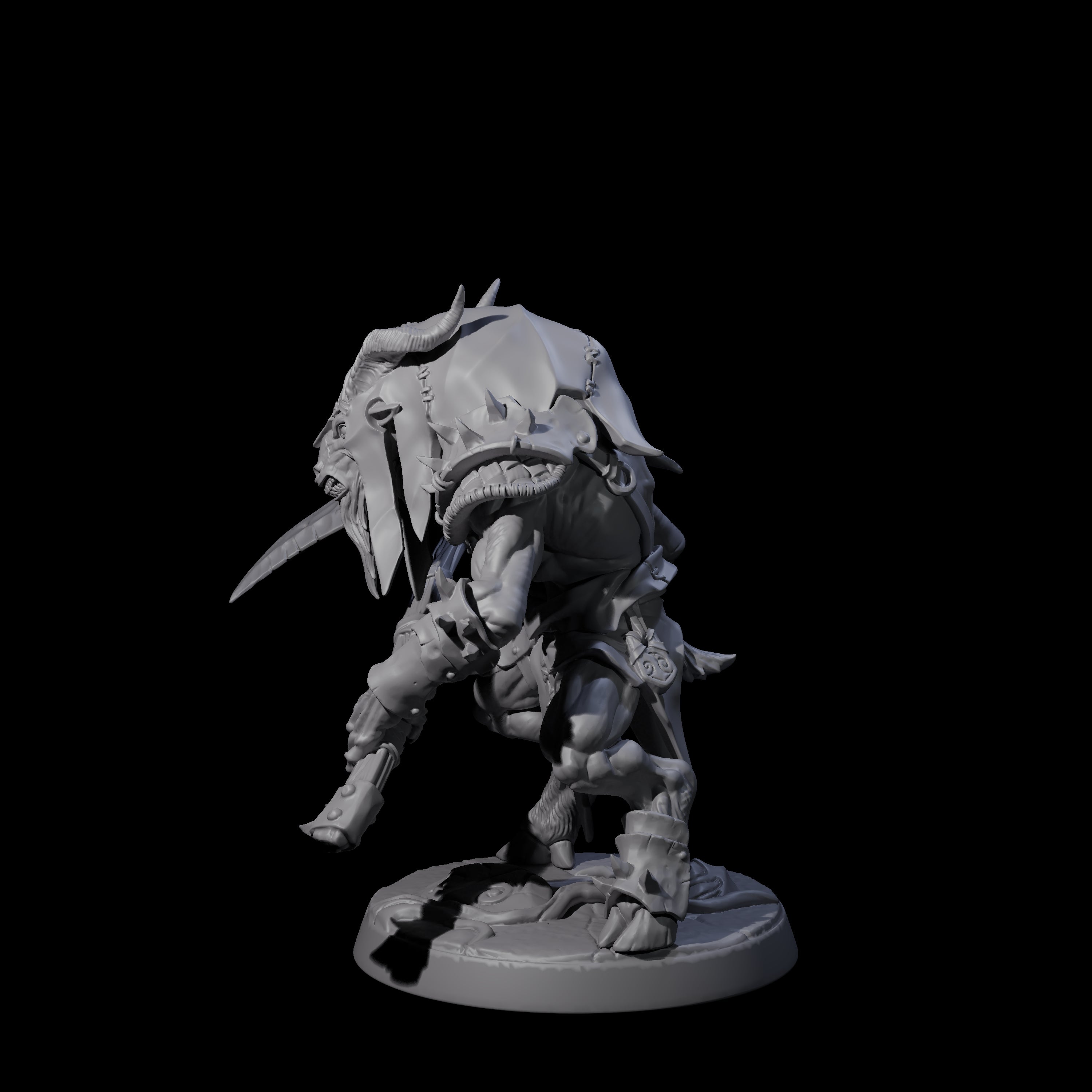 Shadowy Beastman A Miniature for Dungeons and Dragons, Pathfinder or other TTRPGs