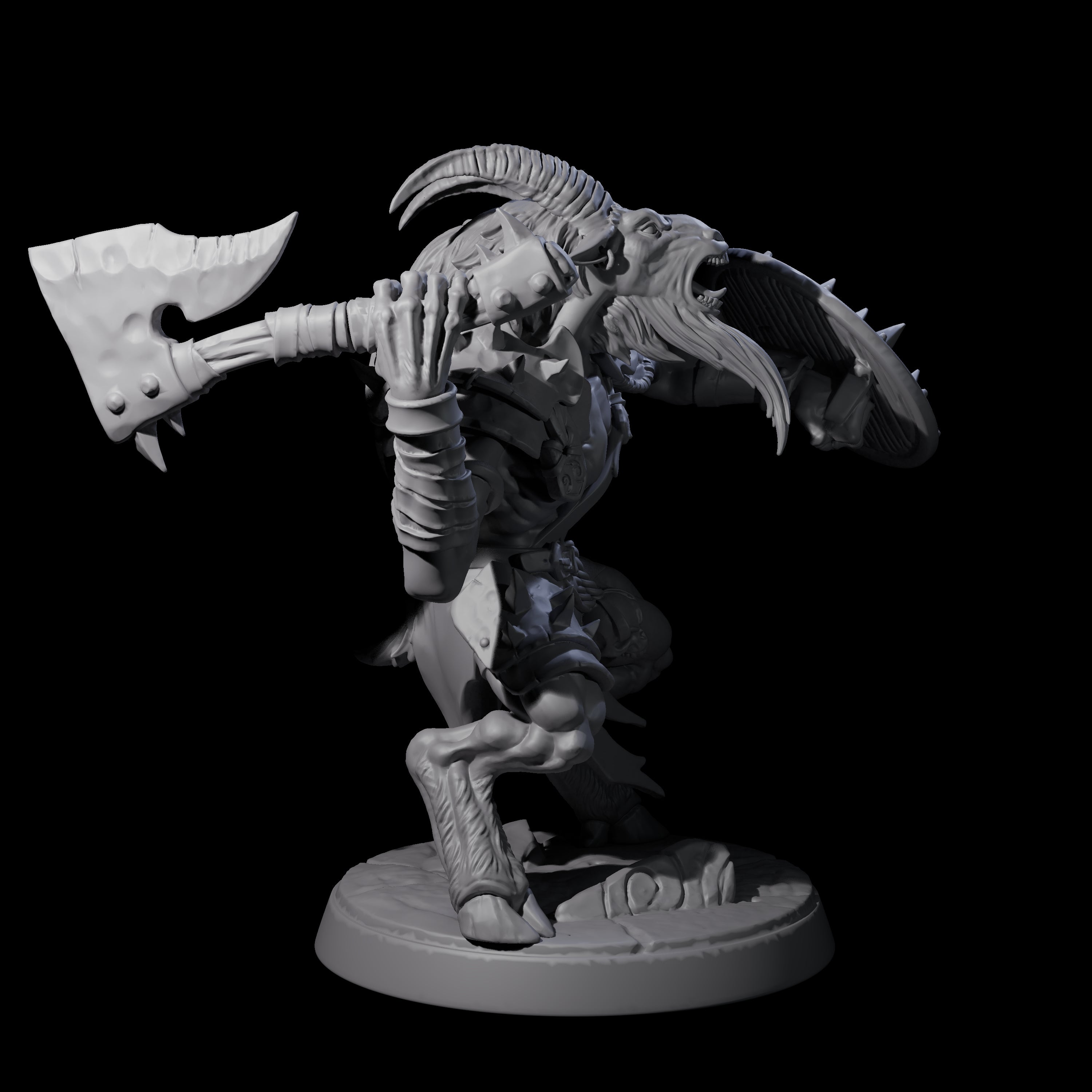 Shadowy Beastman B Miniature for Dungeons and Dragons, Pathfinder or other TTRPGs