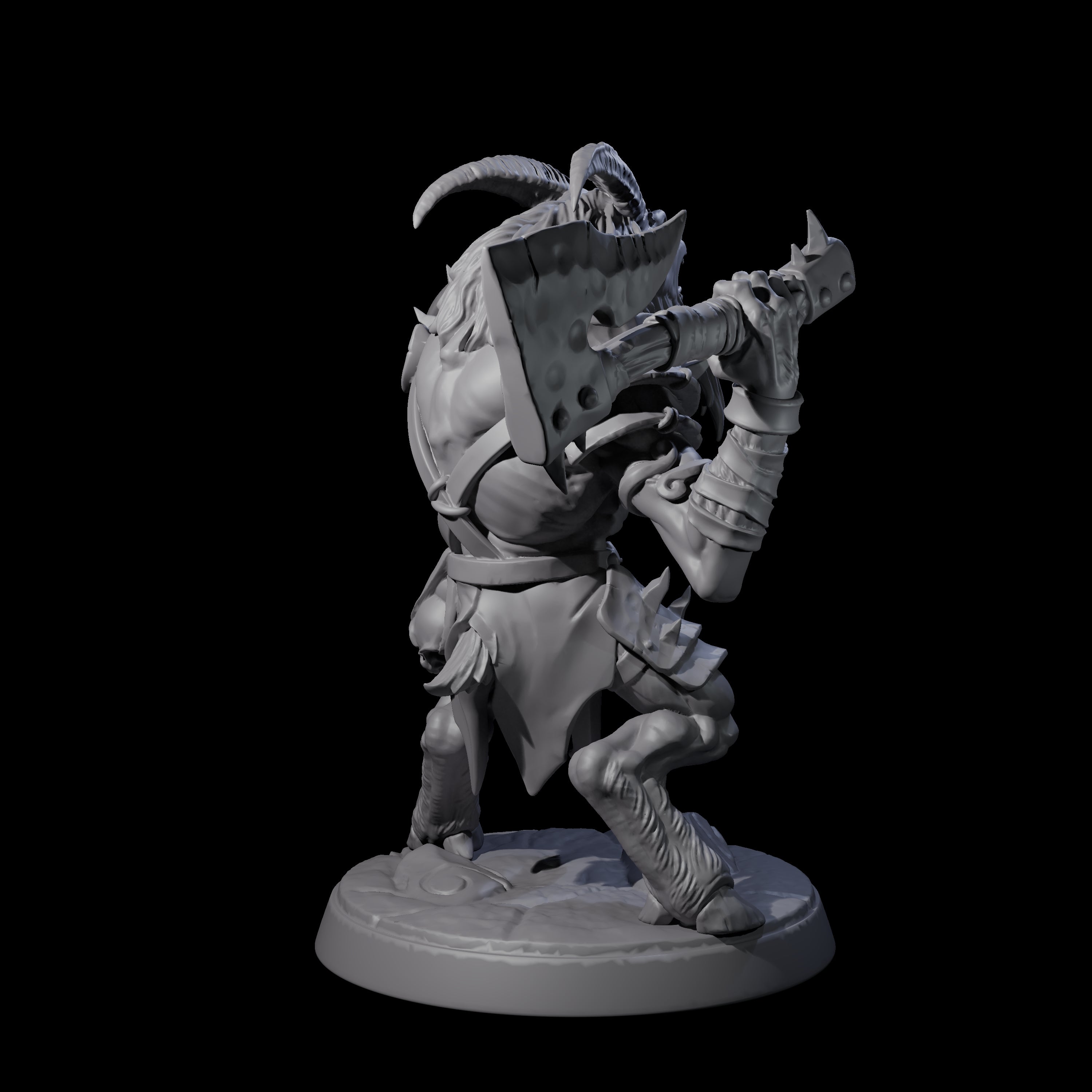 Shadowy Beastman B Miniature for Dungeons and Dragons, Pathfinder or other TTRPGs