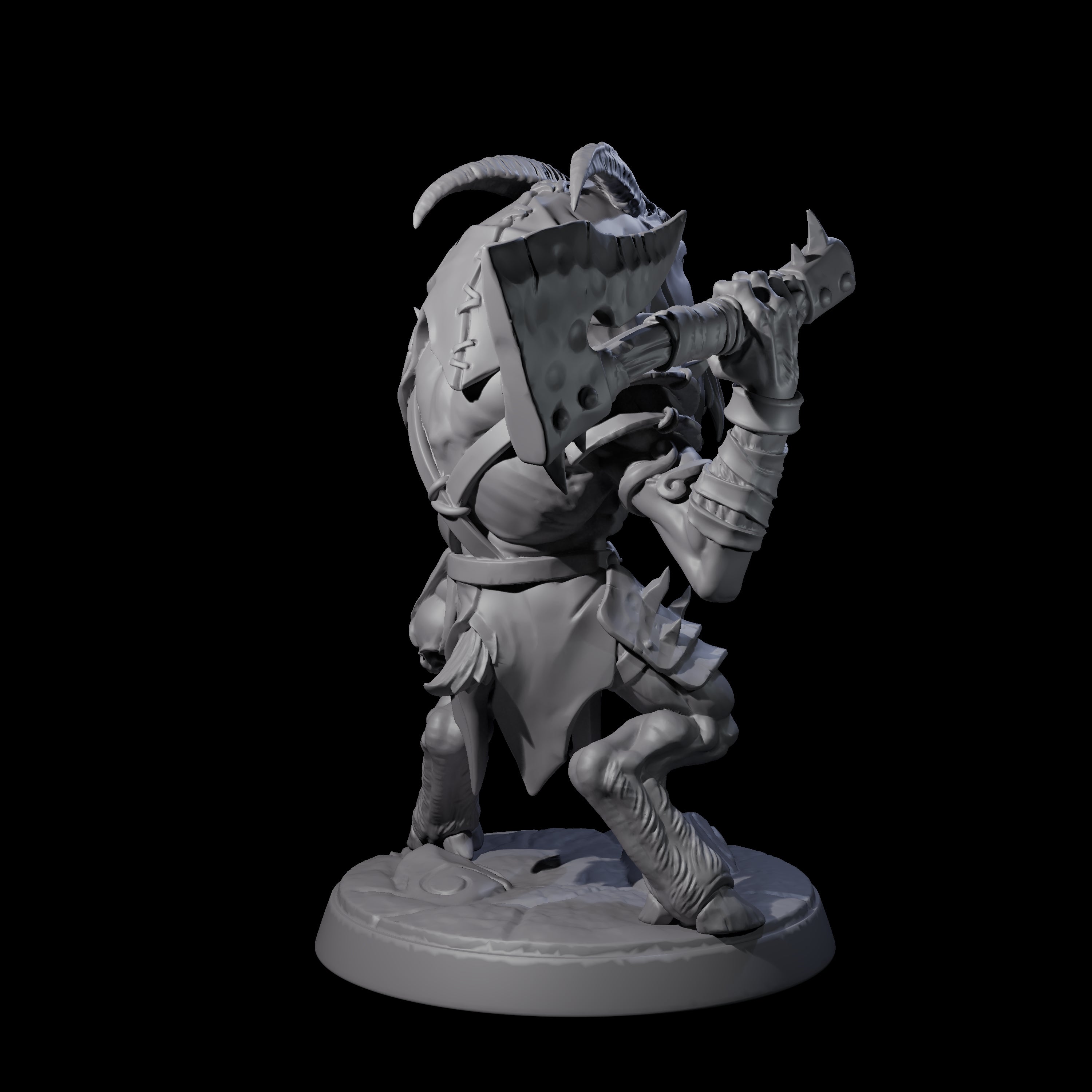 Shadowy Beastman B Miniature for Dungeons and Dragons, Pathfinder or other TTRPGs