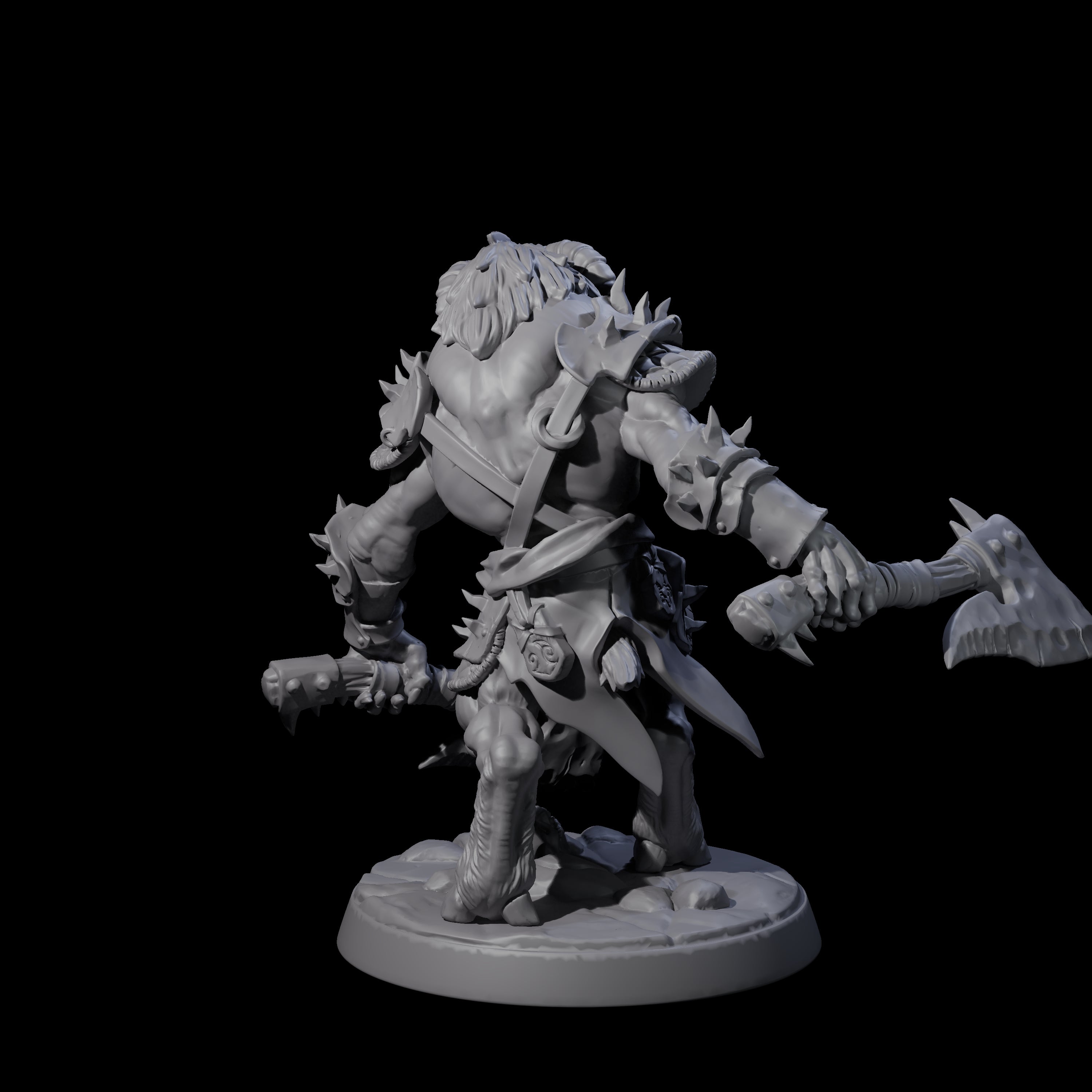 Shadowy Beastman C Miniature for Dungeons and Dragons, Pathfinder or other TTRPGs