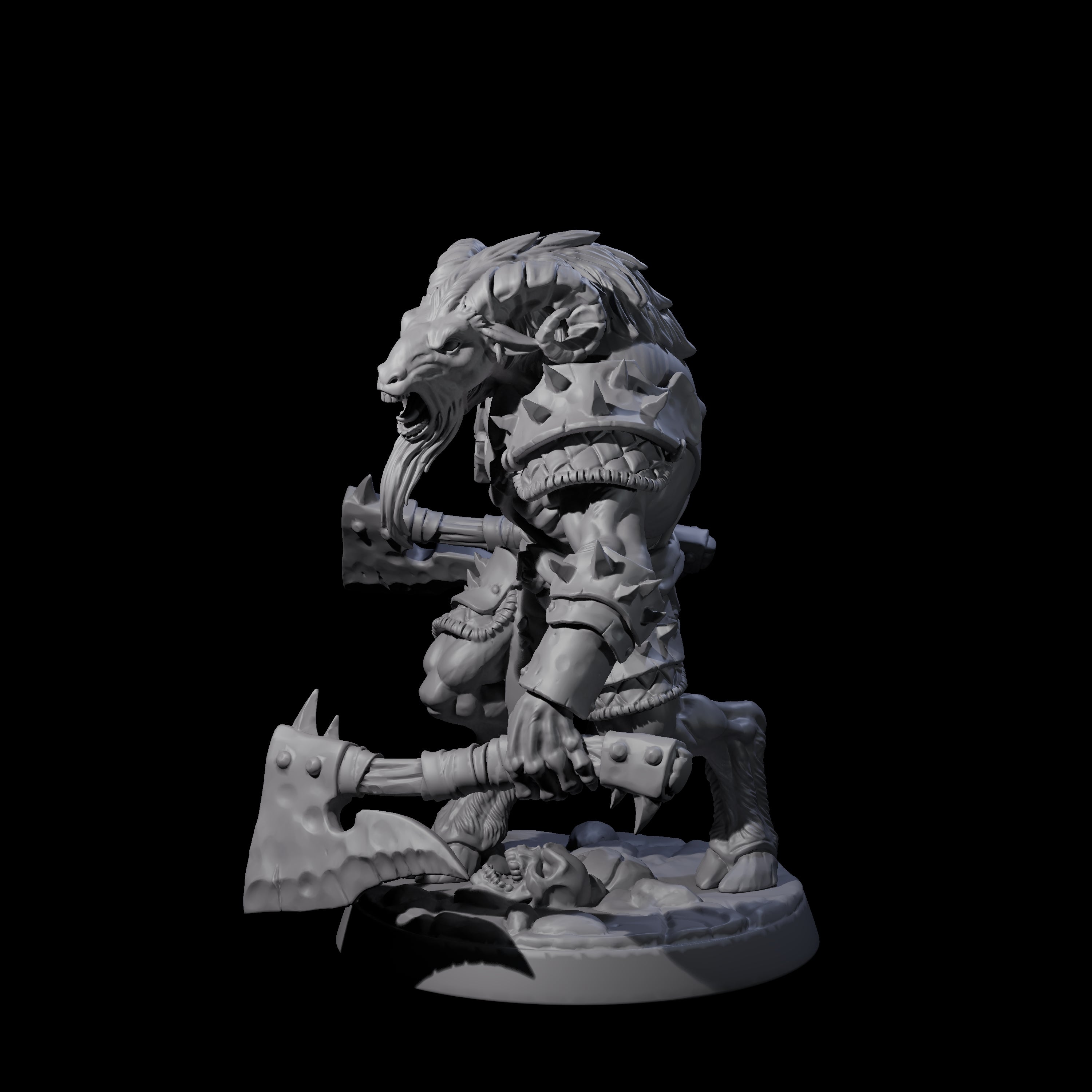 Shadowy Beastman C Miniature for Dungeons and Dragons, Pathfinder or other TTRPGs